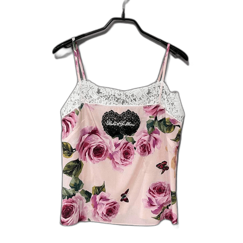 Dolce & Gabbana Floral Lace Cami Top by Dolce & Gabbana Size M / US 6-8 / IT 42-44 - 1 Thumbnail