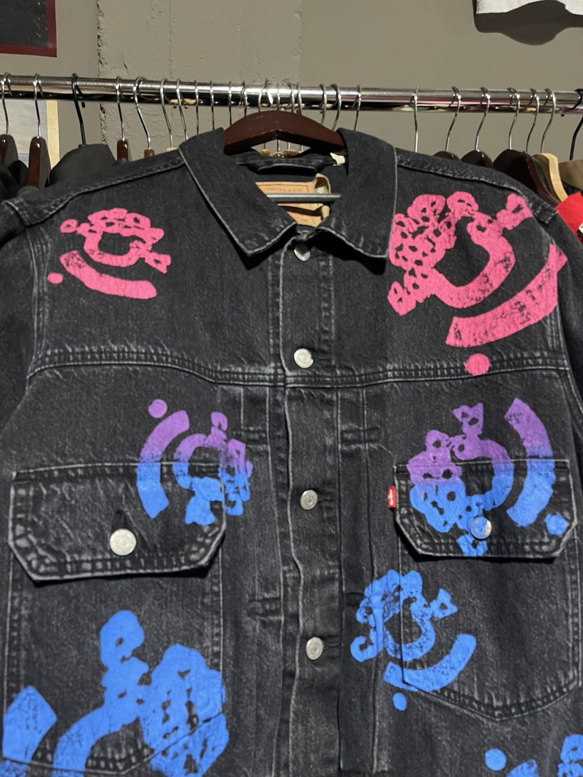 (B).Stroy × DENIM TEARS × Levi's Denim Tears x Bstroy Jean Jacket XXL Size US XXL / EU 58 / 5 - 3 Thumbnail