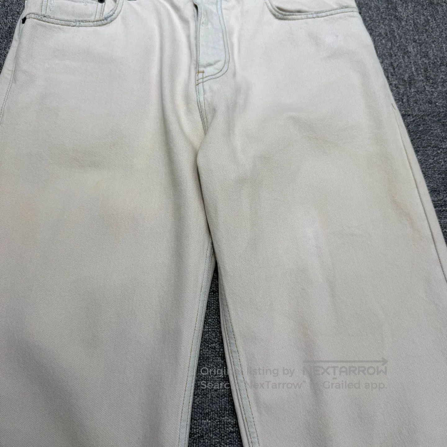 Balenciaga White Denim Pants Size 32. Size US 32 / EU 48 - 2 Thumbnail