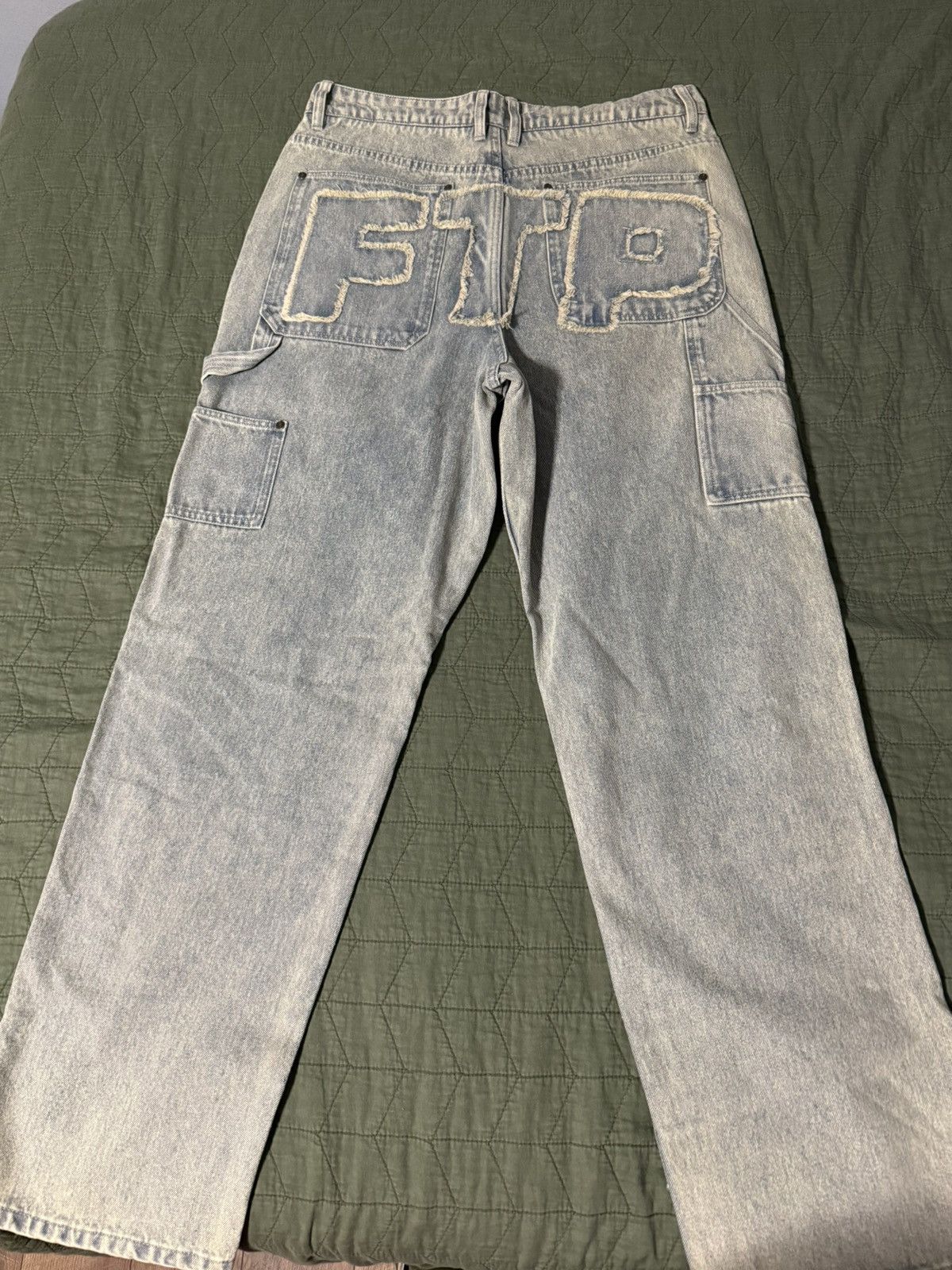Fuck The Population × Japanese Brand FTP Cool Denim Pants Size US 34 / EU 50 - 1 Thumbnail