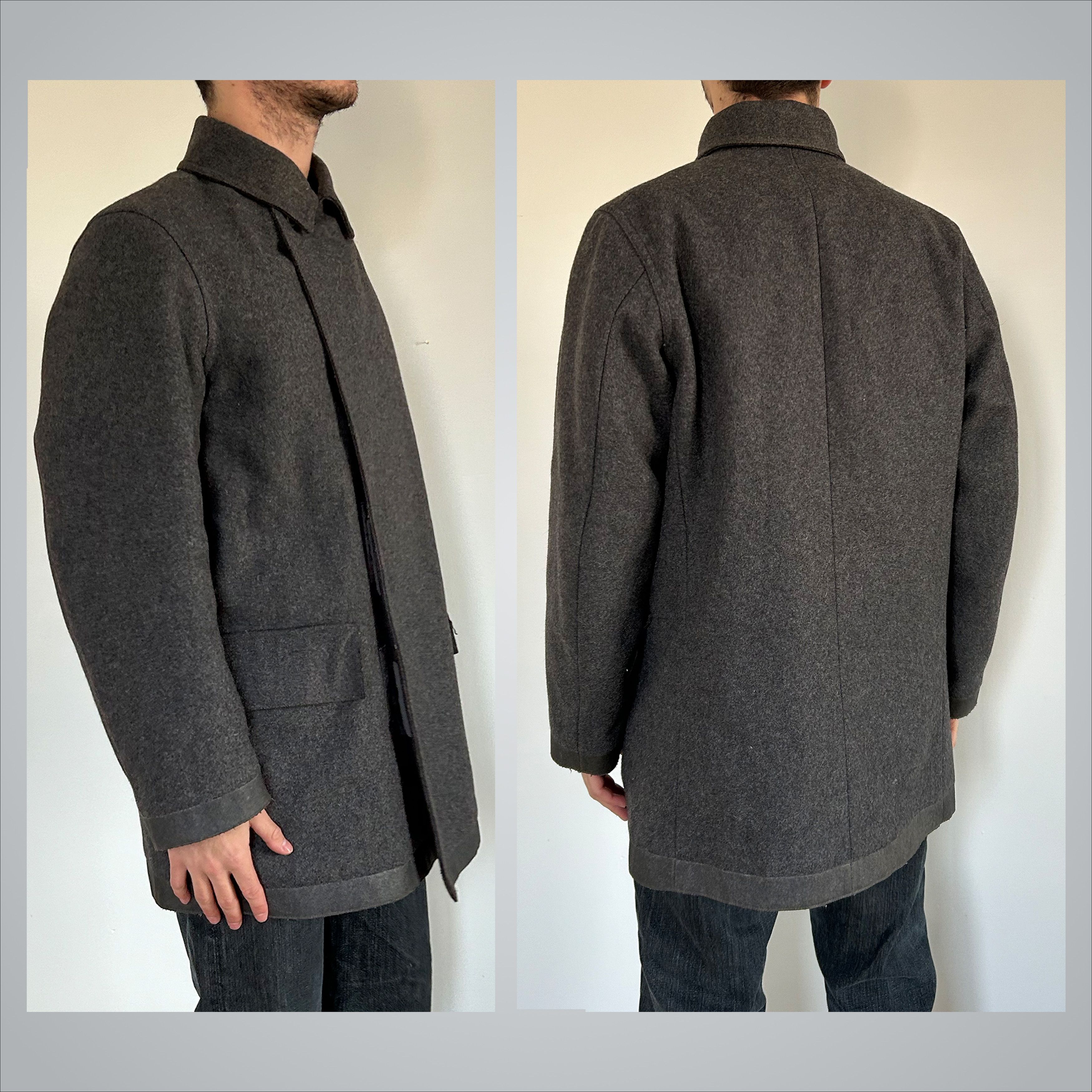Mandarina Duck Mandarina Duck wool coat with rubberized hems (1990s) Size US M / EU 48-50 / 2 - 6 Thumbnail