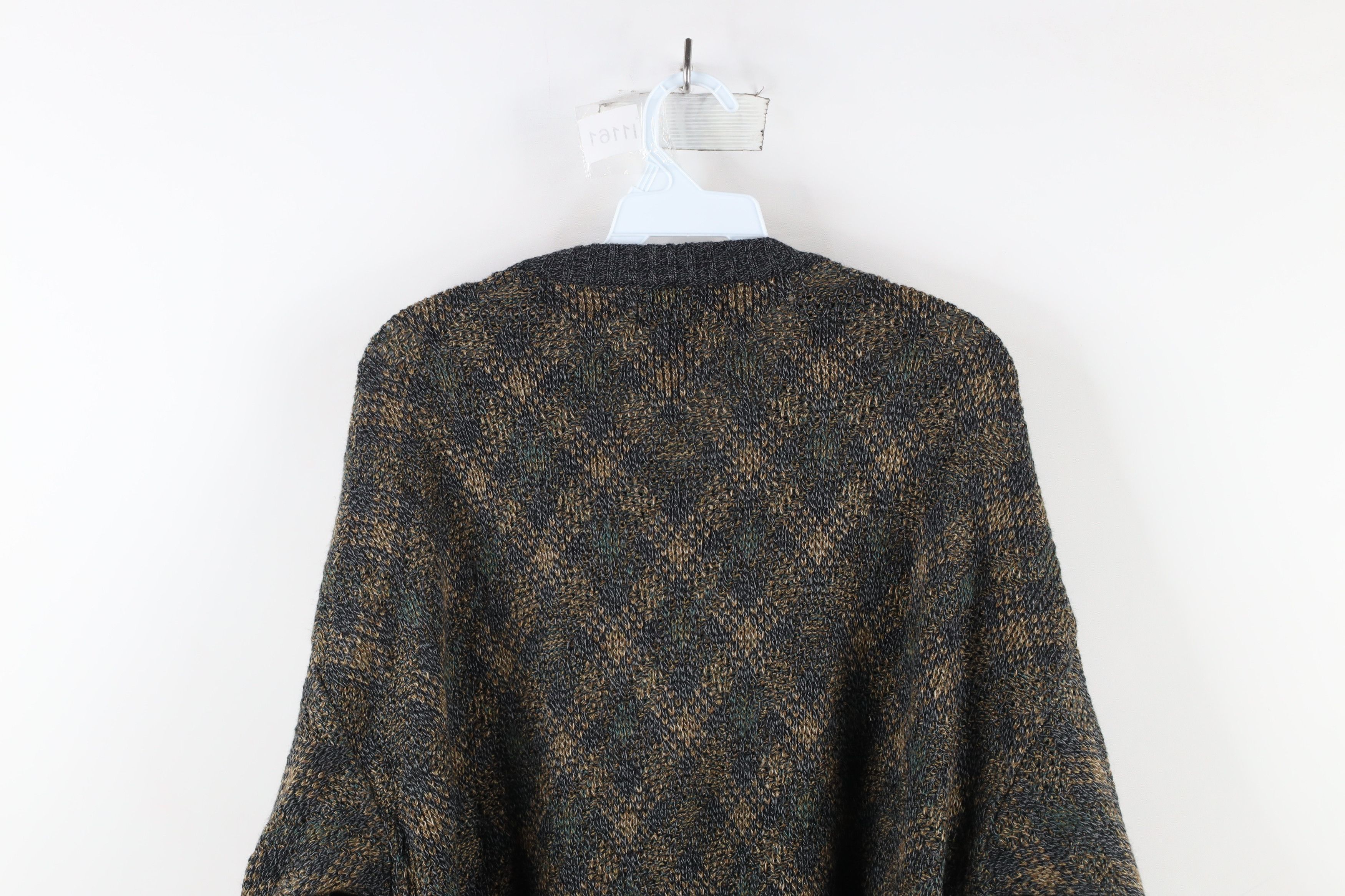 Vintage Vintage 90s Coogi Style Rainbow Argyle Diamond Knit Sweater Size US XXL / EU 58 / 5 - 6 Thumbnail