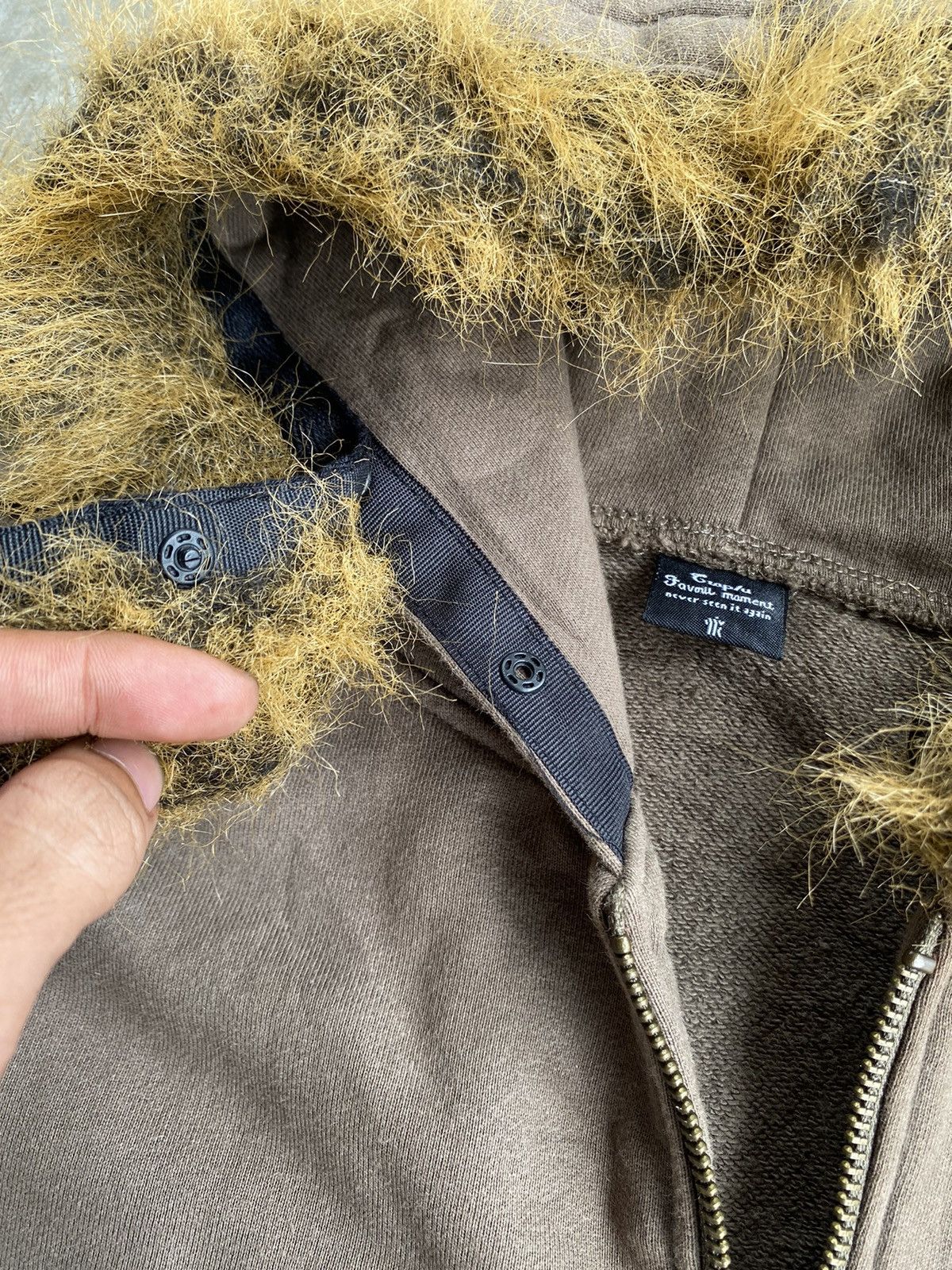 20471120 Crap/u double pocket with fur hoodie Like LGB ifisxwasnine Size US M / EU 48-50 / 2 - 7 Thumbnail