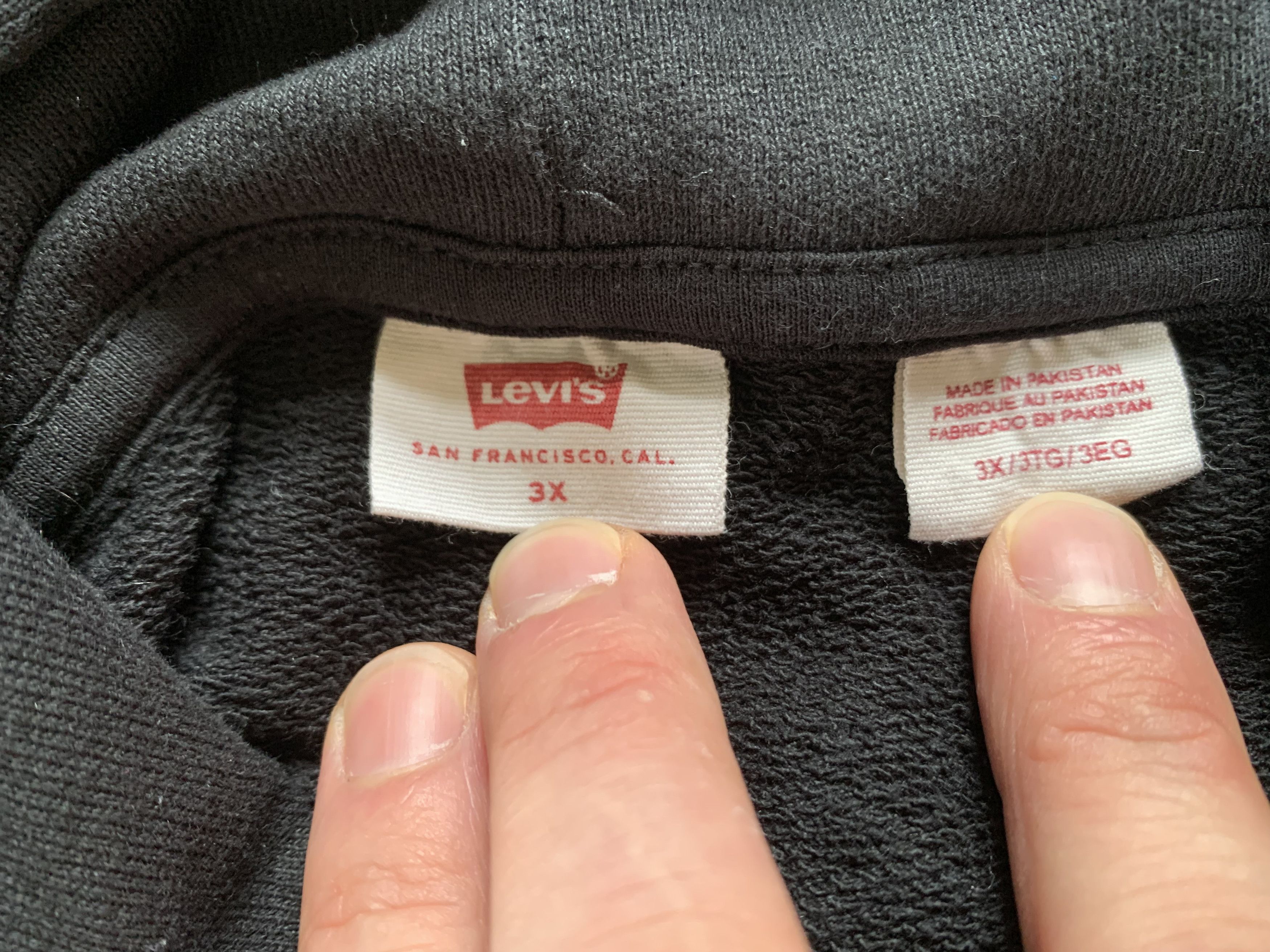 Levi's Levi's Black Printed Hoodie Size US XXL / EU 58 / 5 - 6 Thumbnail