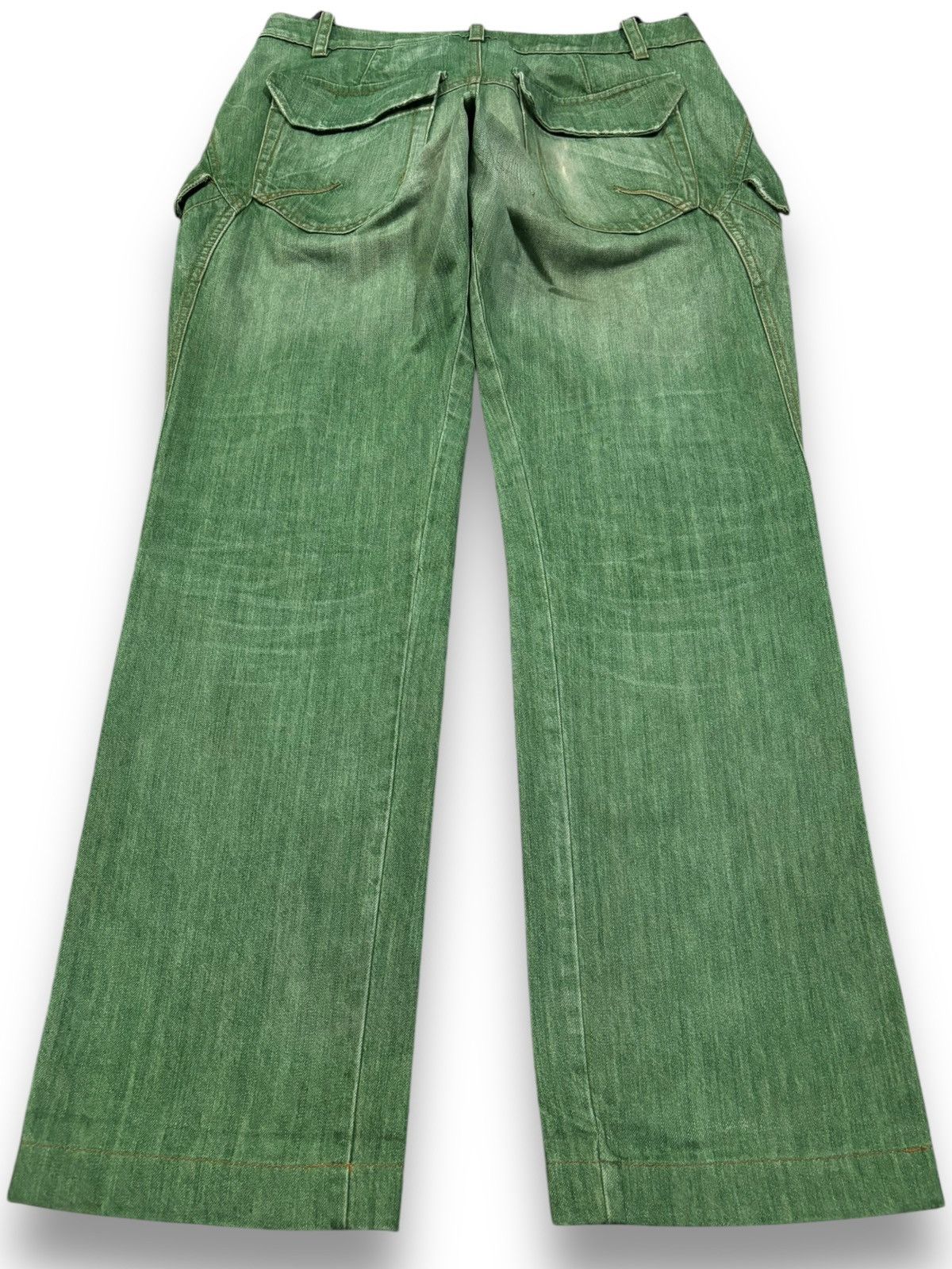 Issey Miyake Avant-Garde Griffin Studio Okinawa Faded Jeans Made in Italy Size US 31 - 2 Thumbnail