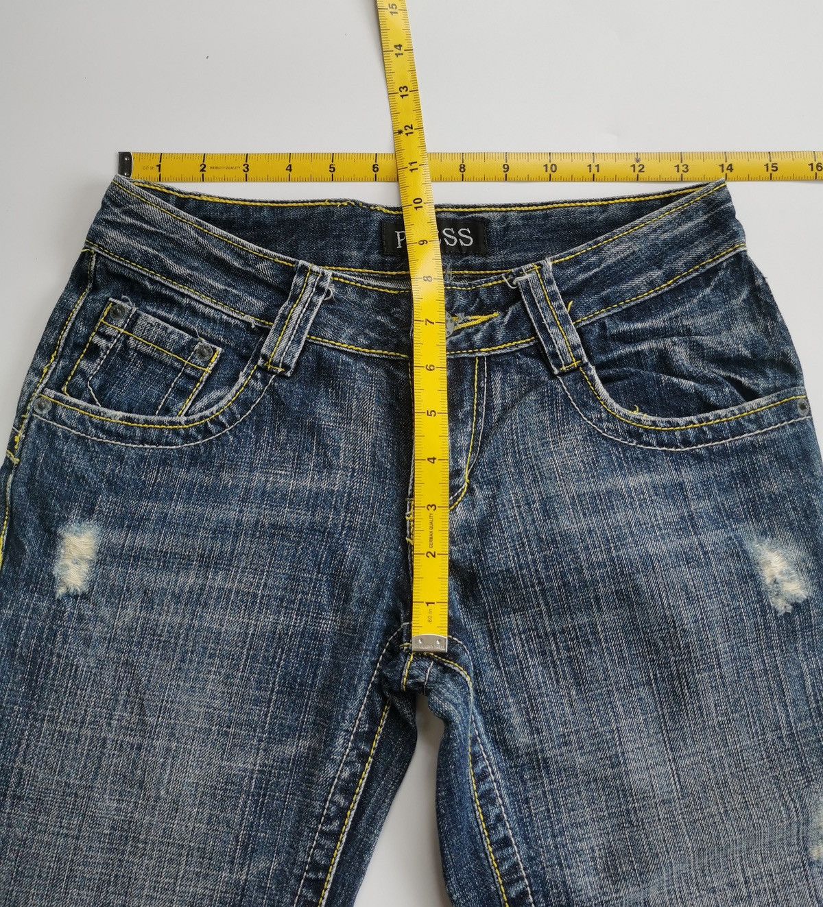 Japanese Brand Flared Bootcut Press Japan Distressed Jeans Size US 28 / EU 44 - 8 Thumbnail