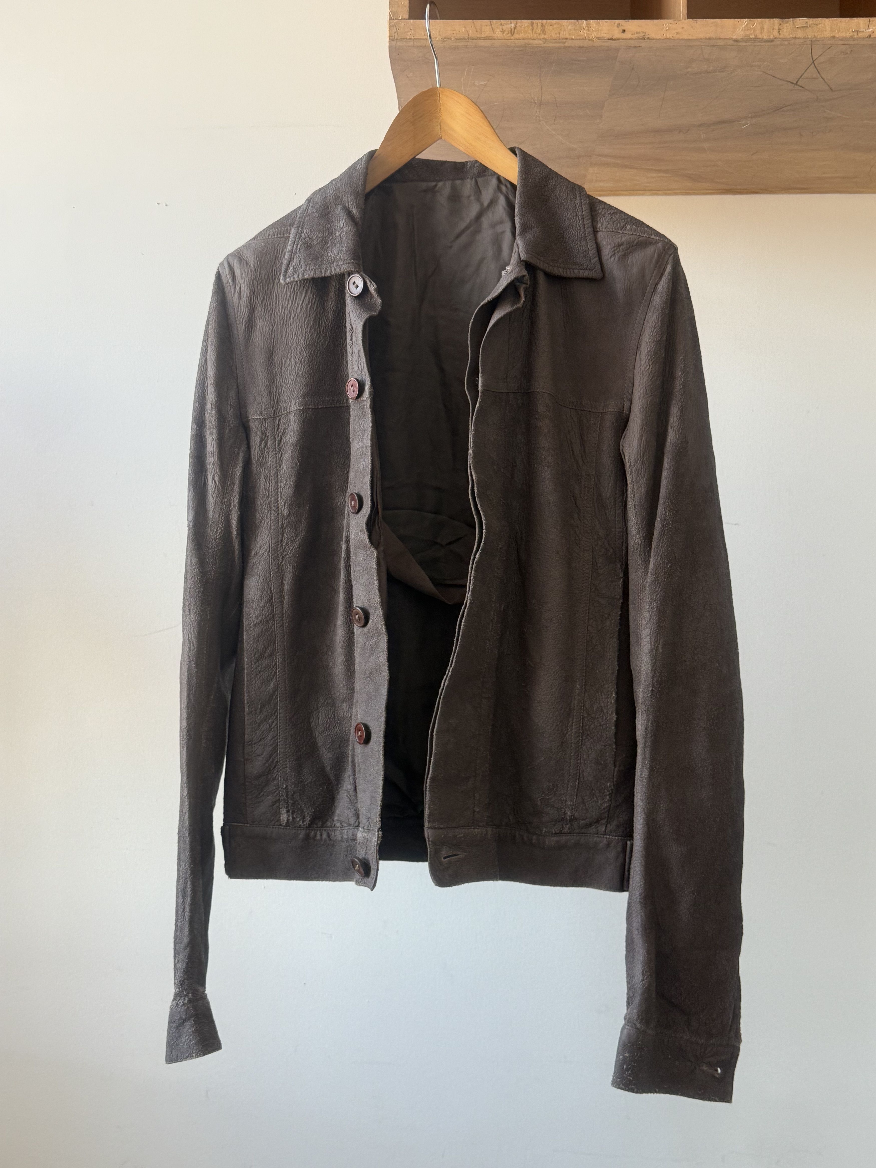 Rick Owens Rick Owens Blistered Leather Olmar & Mirta Jacket Size US S / EU 44-46 / 1 - 2 Thumbnail