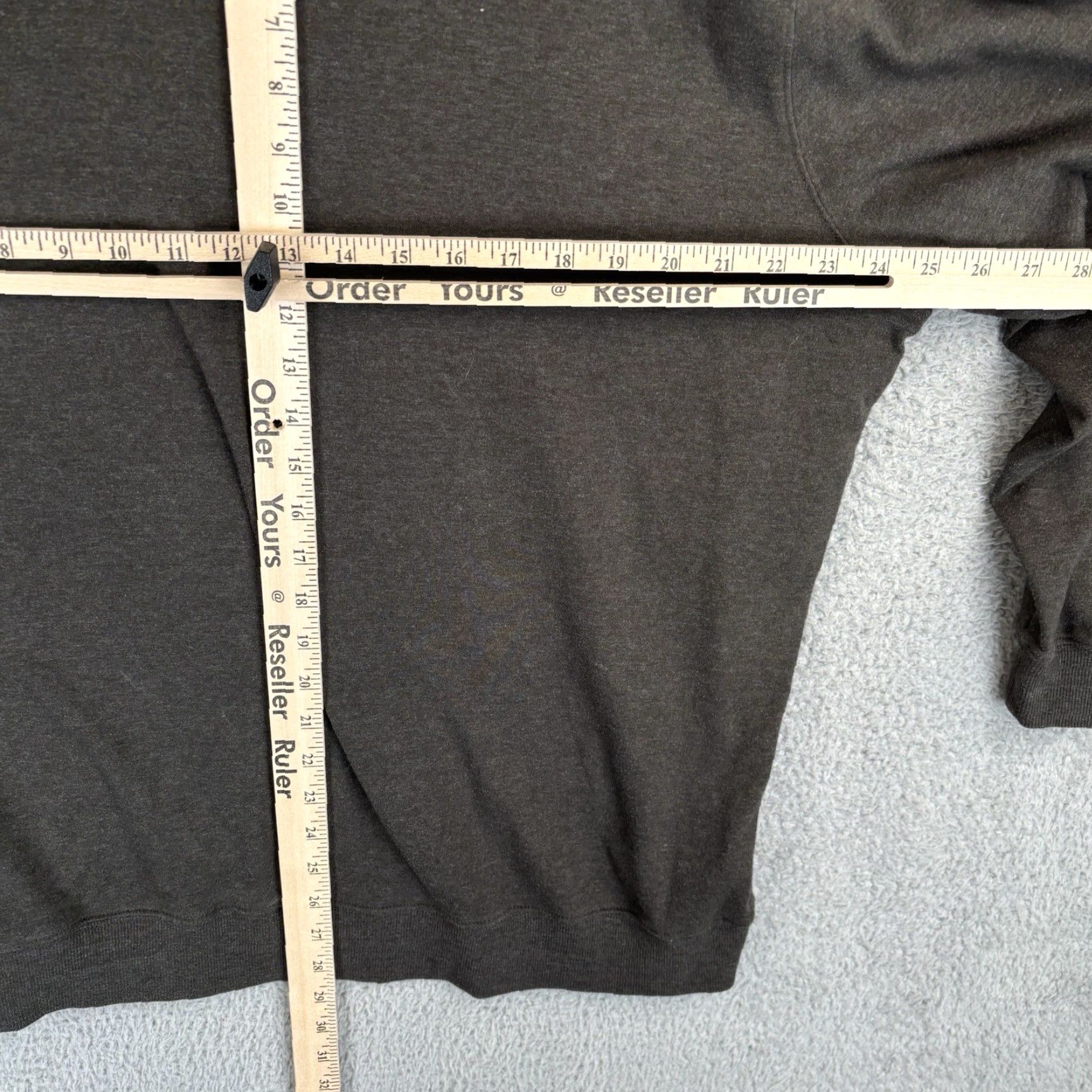 J Brand The Normal Brand Sweater Mens 2XL Brown 1/4 Zip Fleece Pullover Casual Knit Zip Mock Neck Classic Long Sleeve Cotton Blend Size US XXL / EU 58 / 5 - 5 Thumbnail