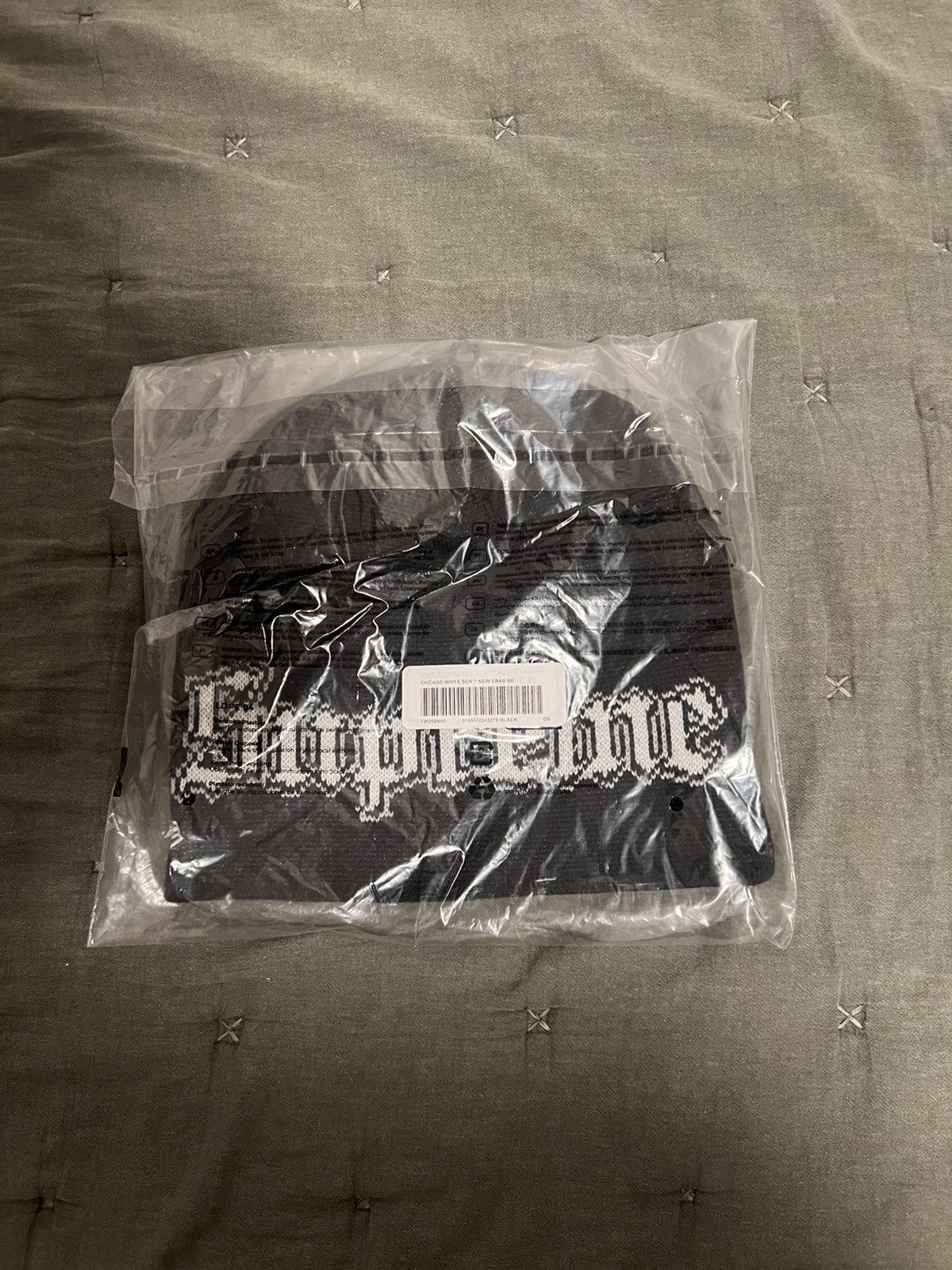 MLB × New Era × Supreme Supreme Chicago White Sox New Era Beanie Size ONE SIZE - 2 Thumbnail