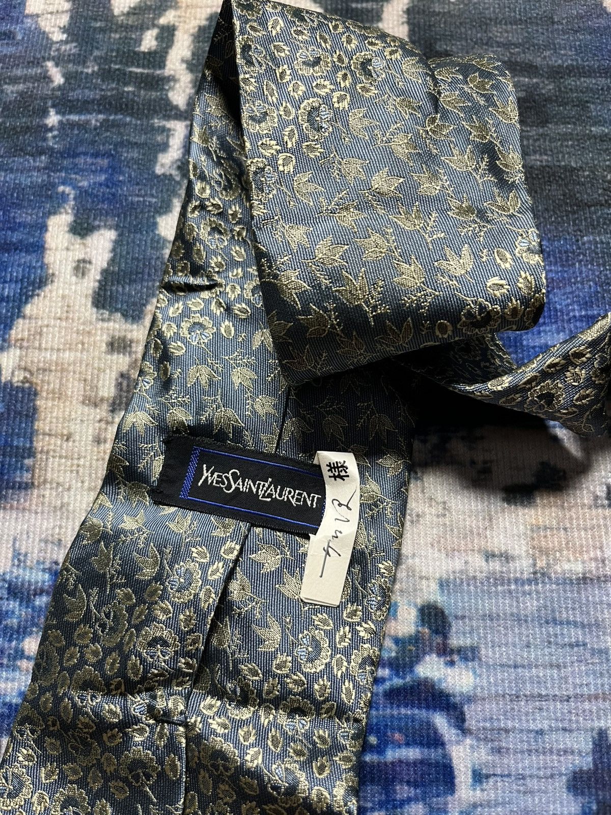 Yves Saint Laurent 🎀Vintage YvesSaintLaurent Full Print Necktie Japan Size ONE SIZE - 5 Thumbnail
