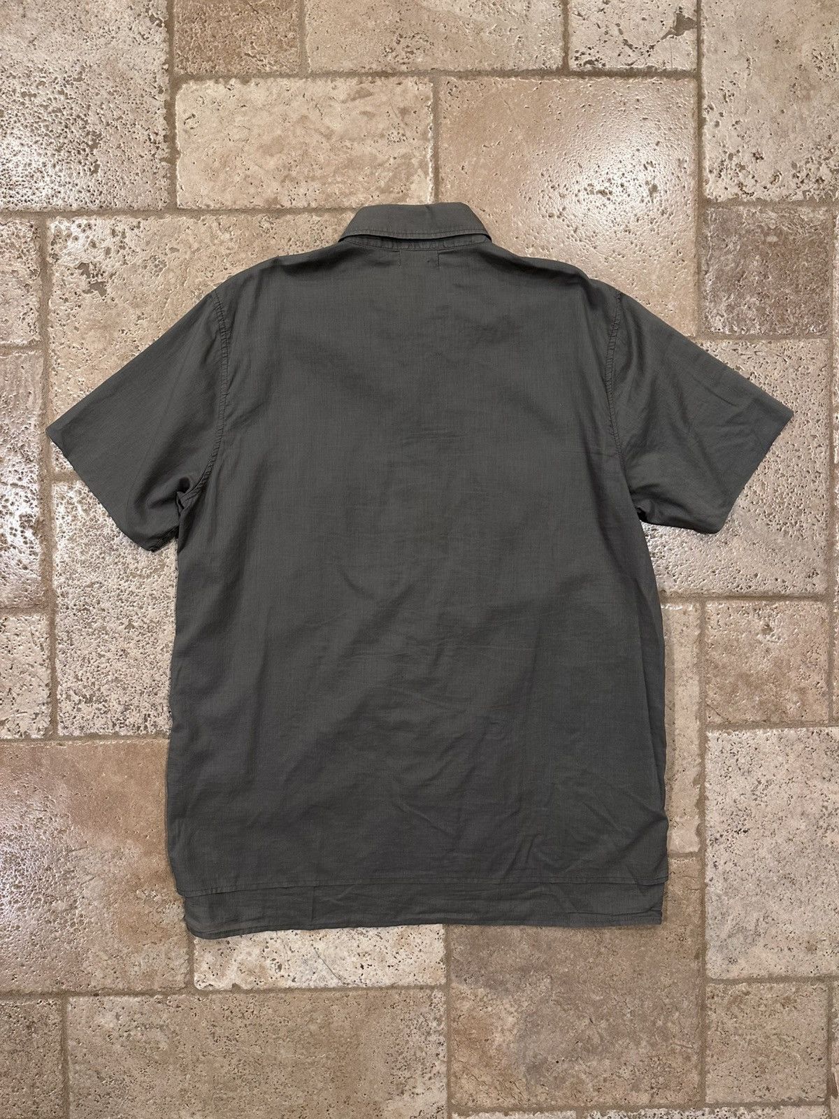 John Elliott John Elliott Military Olive Green Cargo Tech Button Up Shirt Size US L / EU 52-54 / 3 - 7 Thumbnail