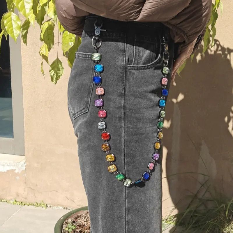 Jewelry Multicolor Waist Wallet Chain Size ONE SIZE - 6 Thumbnail