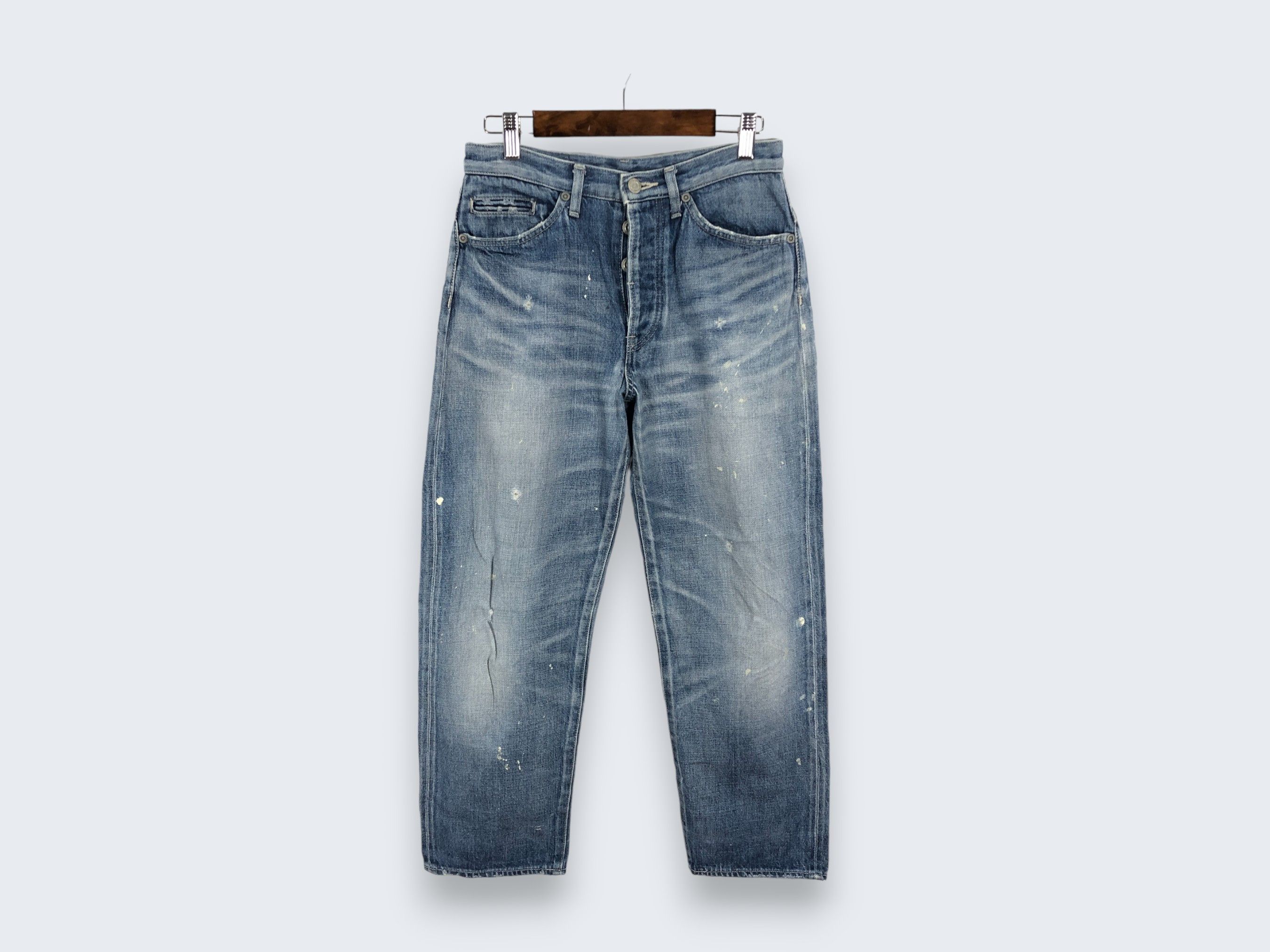 Designer × Vintage 28 x 26 Vintage Sally Scott Selvedge Jeans Painter L1389 Size US 28 / EU 44 - 1 Thumbnail