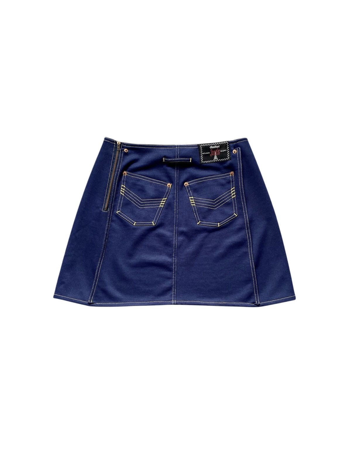 Jean Paul Gaultier Women’s Archival Gaultier Jeans Blue Polyester Mini Skirt Size 28" / US 6 / IT 42 - 1 Thumbnail