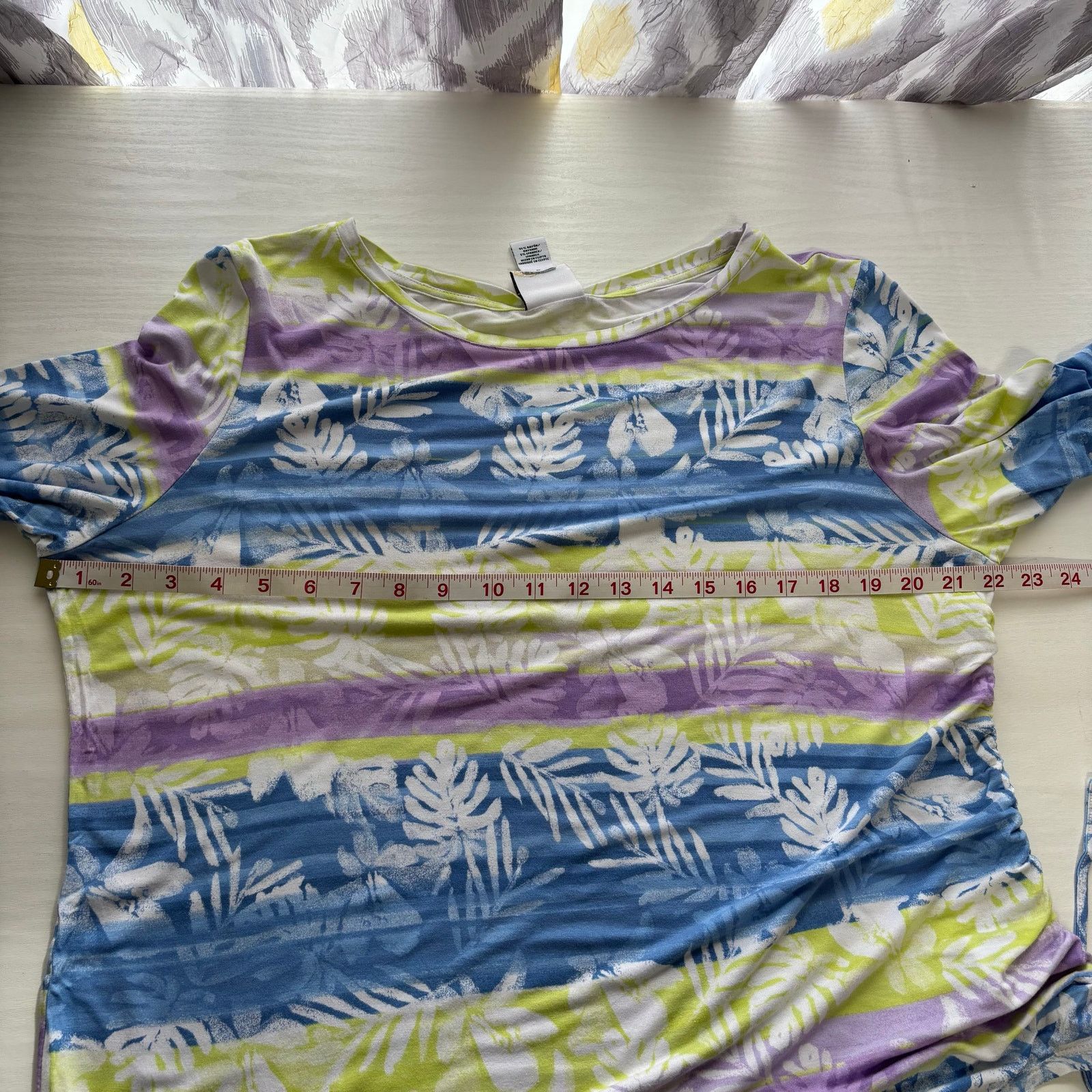 Other Ruby Rd Favorites Palm Leaf Print Top Size XL Size XL / US 12-14 / IT 48-50 - 4 Thumbnail