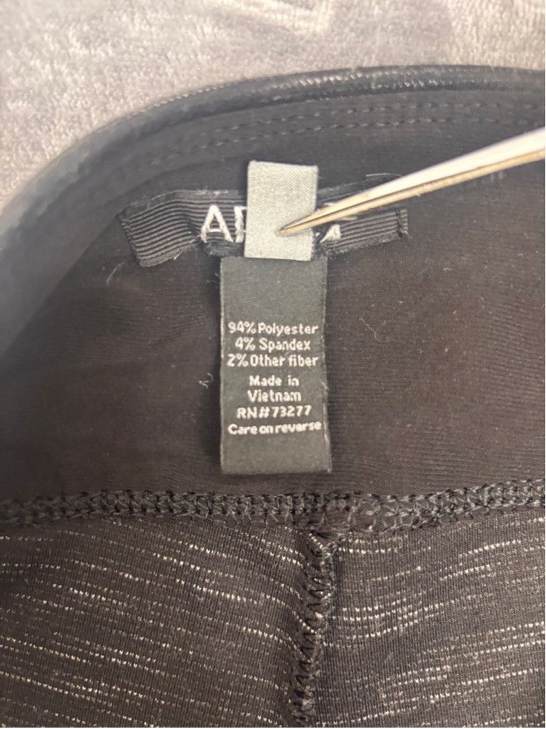Apt. 9 Women's Apt. 9 Leggings Size M Black Gray Size 26" / US 2 / IT 38 - 9 Thumbnail