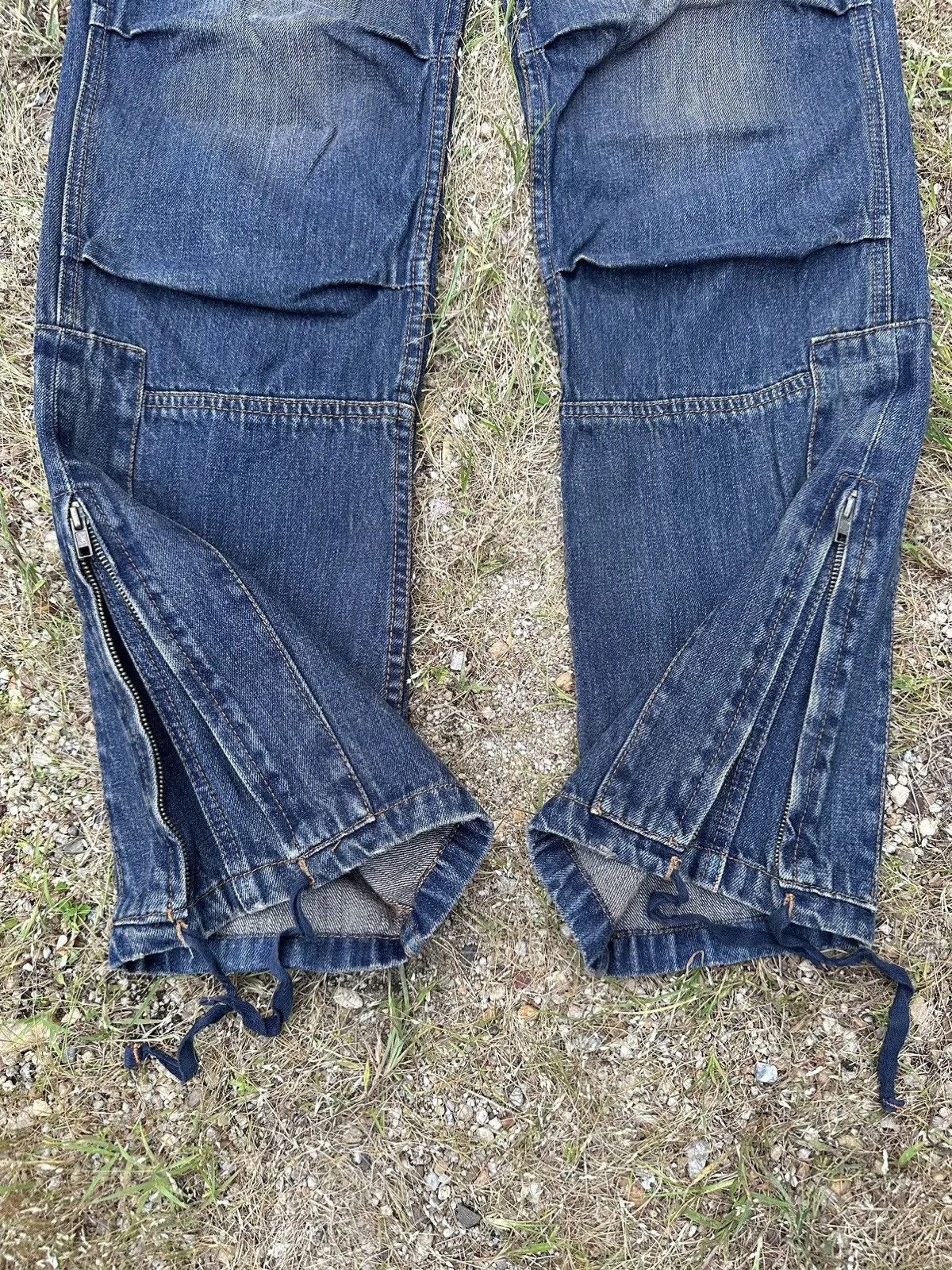 If Six Was Nine W30 L31 🔥VINTAGE JUNGLE STORM JAPAN ZIPPER LEGS DENIM CARGO Size US 30 / EU 46 - 7 Thumbnail