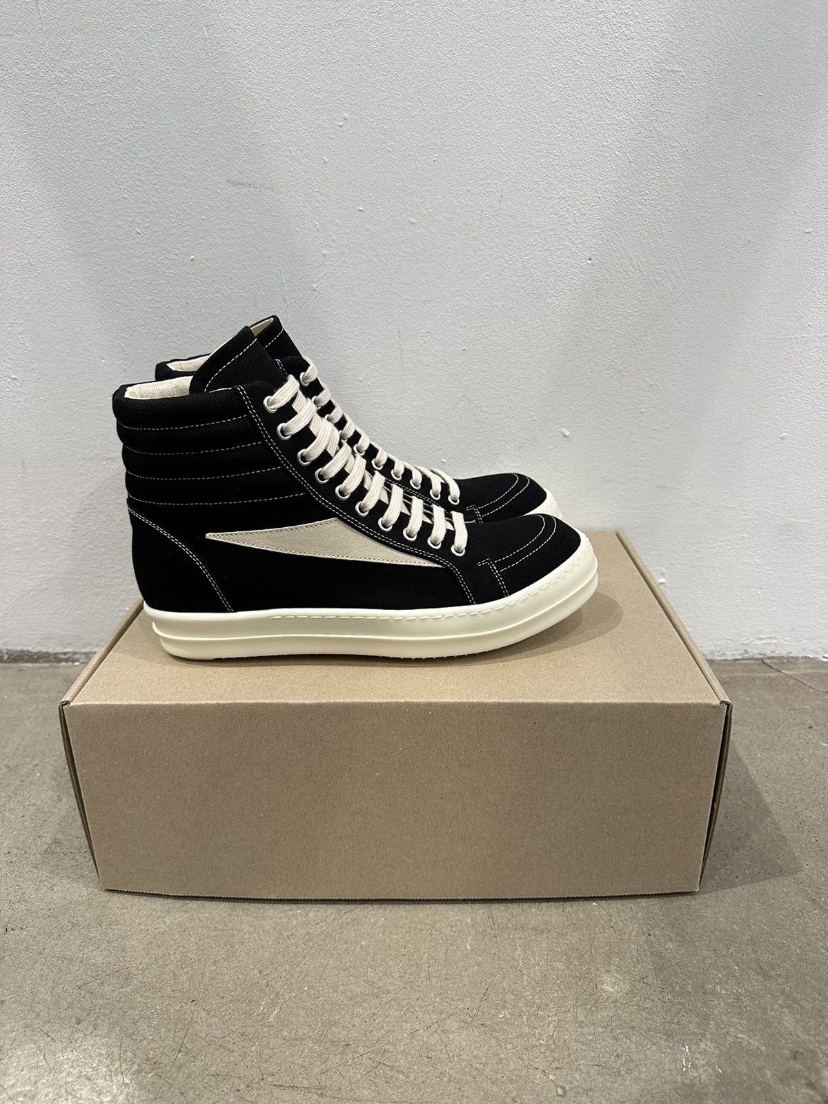 Rick Owens Drkshdw RICK OWENS - DRKSHDW Vintage High Sneaker Black 