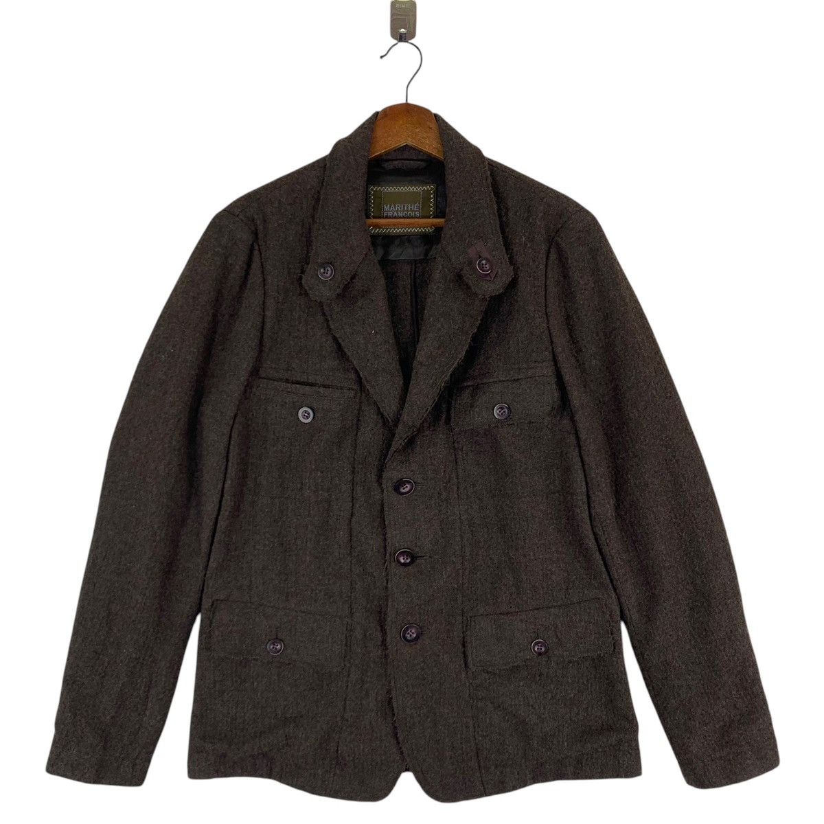 Marithe + Francois Girbaud VINTAGE MARITHE FRANCOIS GIRBAUD WOOL COAT Size M / US 6-8 / IT 42-44 - 1 Thumbnail