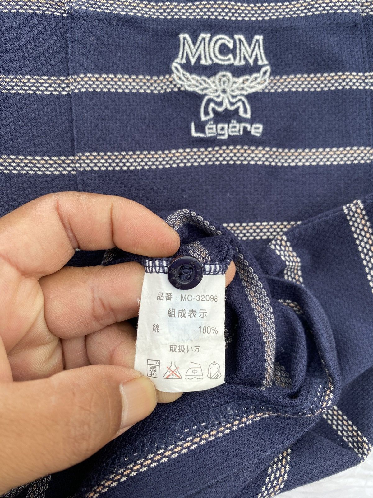 MCM Rare Vintage MCM Legere Stripes Polo Shirt Size US L / EU 52-54 / 3 - 12 Thumbnail