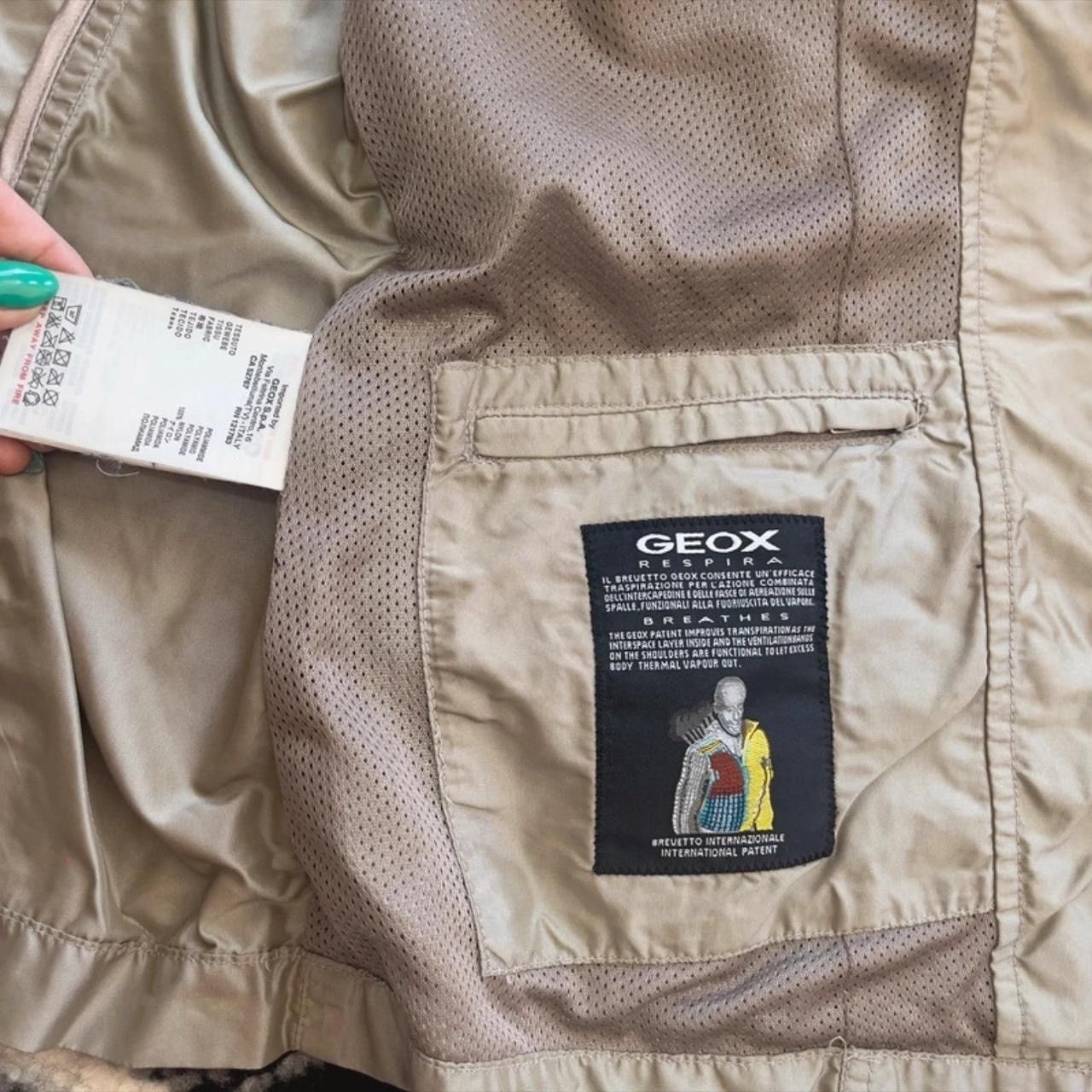 Geox Geox Respira Khaki Light Full Zip Snap Button Jacket Womens Size M / US 6-8 / IT 42-44 - 5 Thumbnail