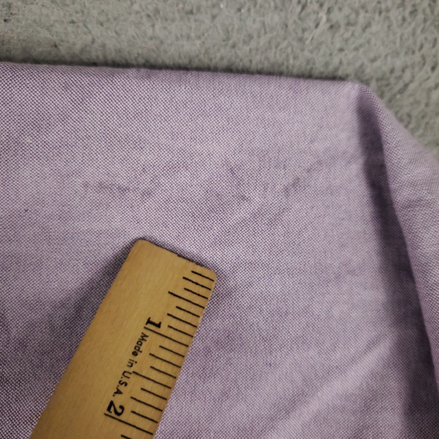 Ralph Lauren VINTAGE? No, actually: RALPH LAUREN Dress Shirt Mens 17.5 Purple Pony Button-Down Long Sleeve Shirt Regular Fit 100% Cotton Size 46R - 4 Thumbnail