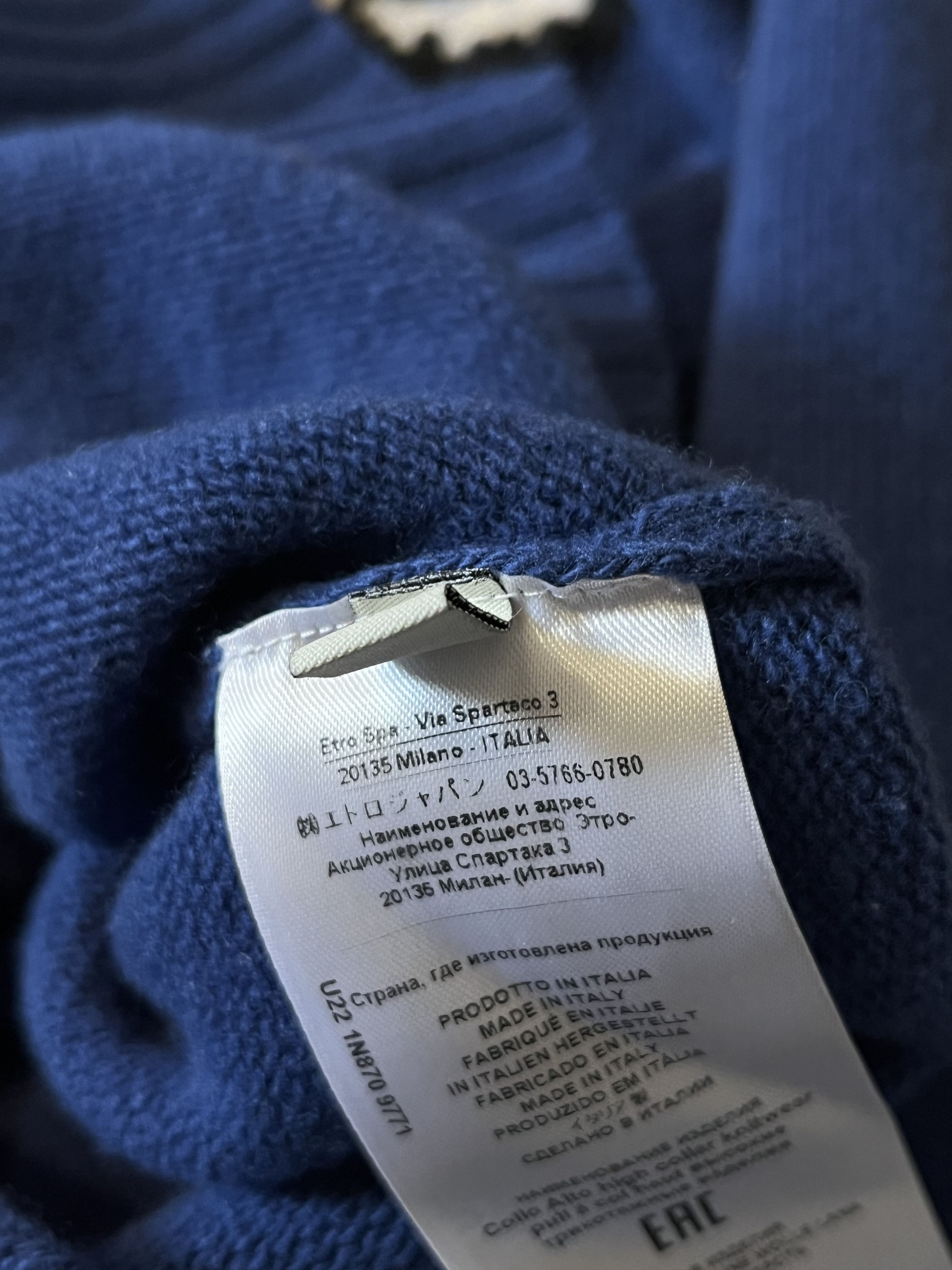Designer × Etro Etro FW 2022 Runway Wool Turtleneck Knitwear Size US L / EU 52-54 / 3 - 8 Thumbnail