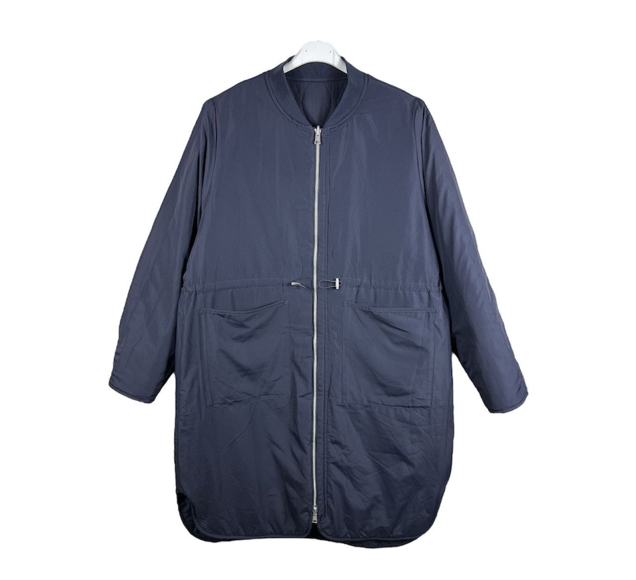 Cos COS reversible navy nylon long coat jacket double sided Size L / US 10 / IT 46 - 3 Thumbnail