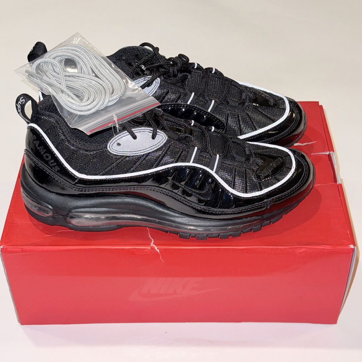 Nike × Supreme SS16 Supreme x Nike Air Max 98 Size US 9.5 / EU 42-43 - 3 Thumbnail