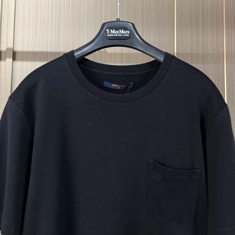 Louis Vuitton Louis Vuitton Black Checkered Short Sleeve TShirt-2506 Size US XL / EU 56 / 4 - 3 Thumbnail