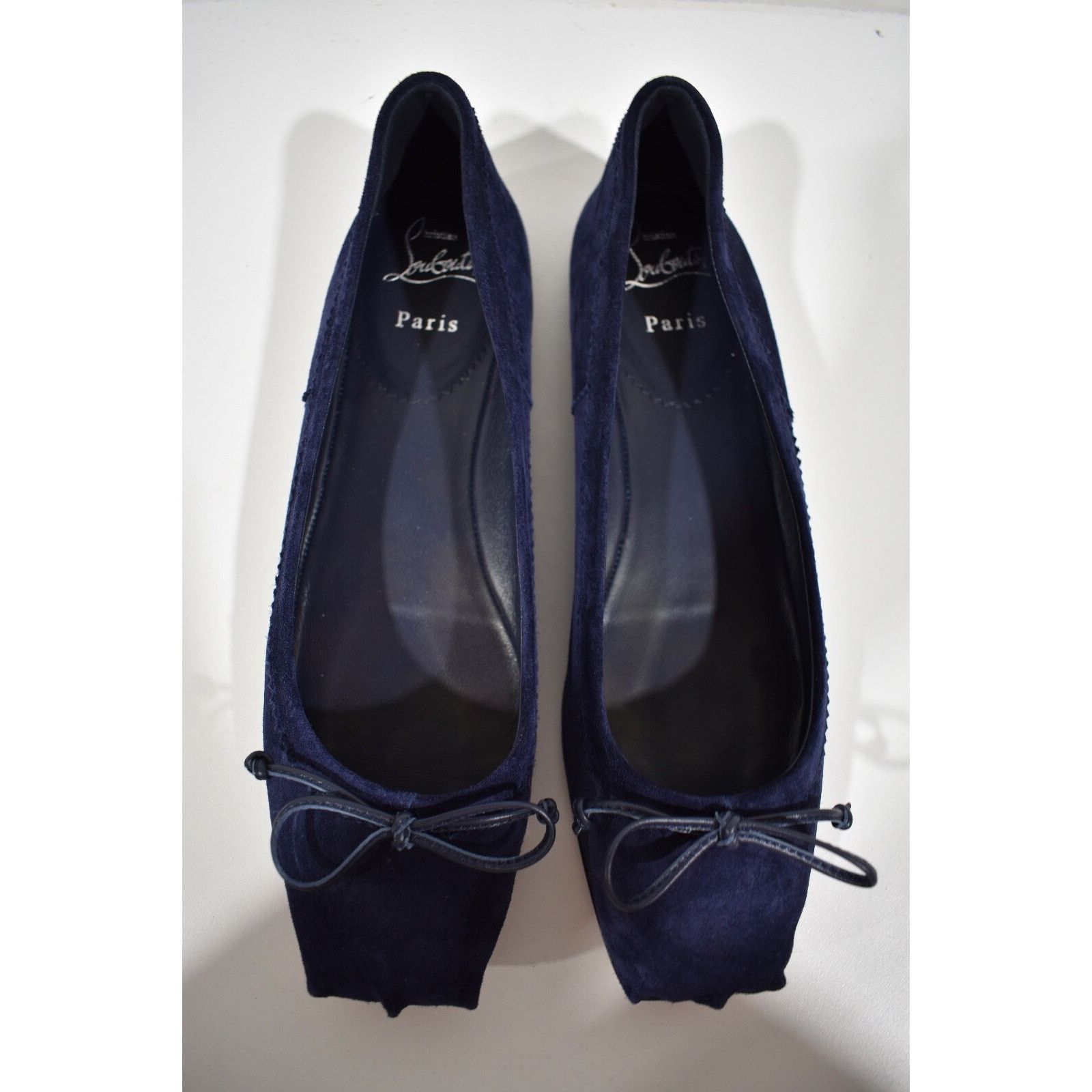 Christian Louboutin Christian Louboutin Mamadrague Flat Ink Blue Suede Size US 9.5 / IT 39.5 - 7 Thumbnail