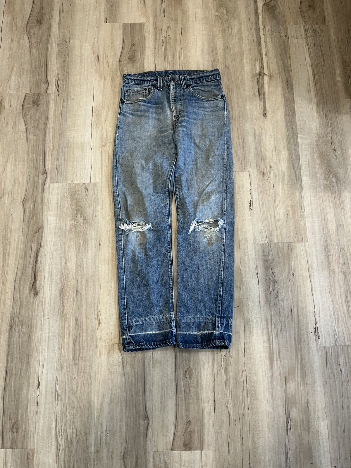 Levi's × Vintage Vintage 80s Levi’s 501 made in USA jeans Size US 28 / EU 44 - 1 Thumbnail