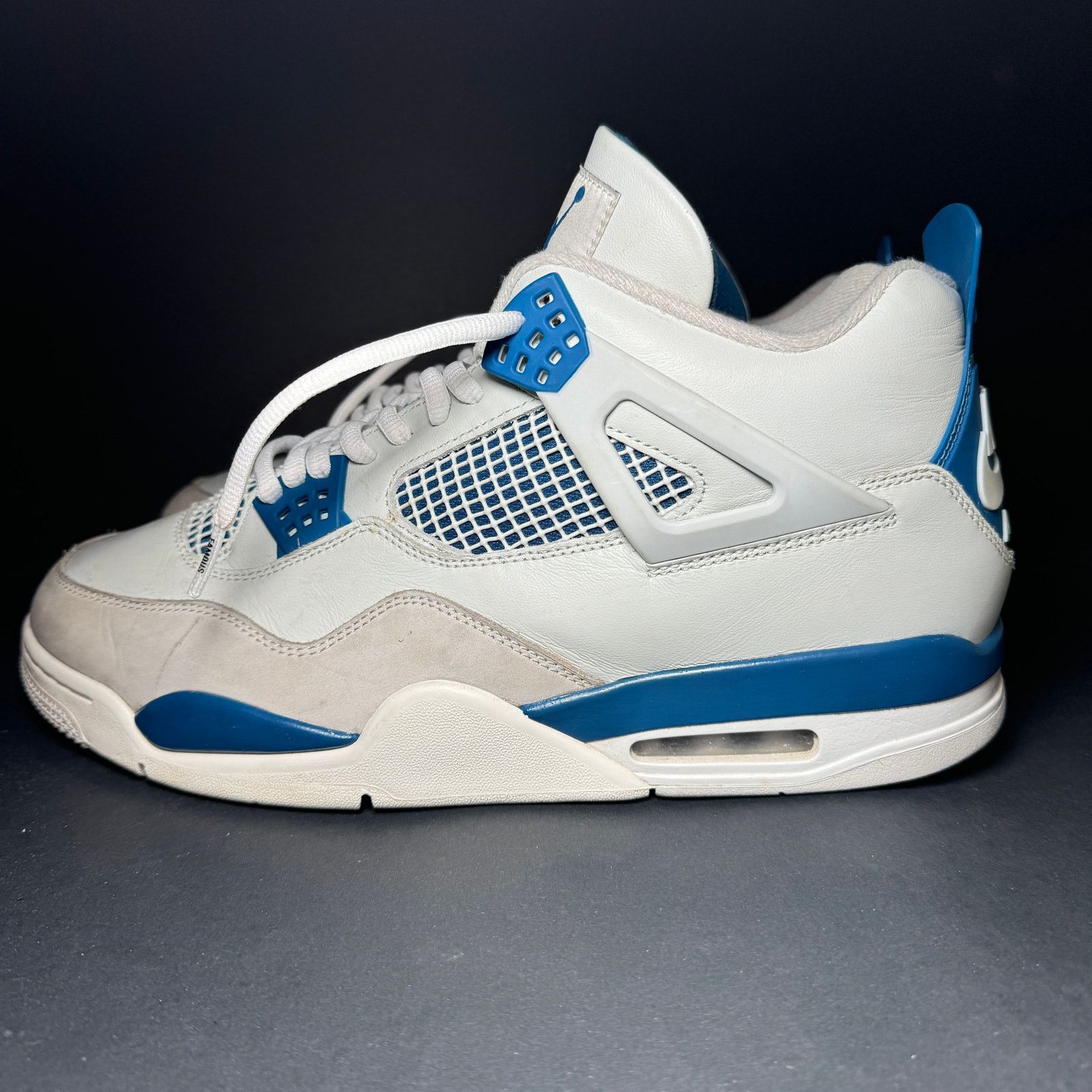Jordan Brand × Nike Size 13 - Air Jordan 4 Retro Military Blue 2024 Men's Shoes Size US 13 / EU 46 - 10 Thumbnail