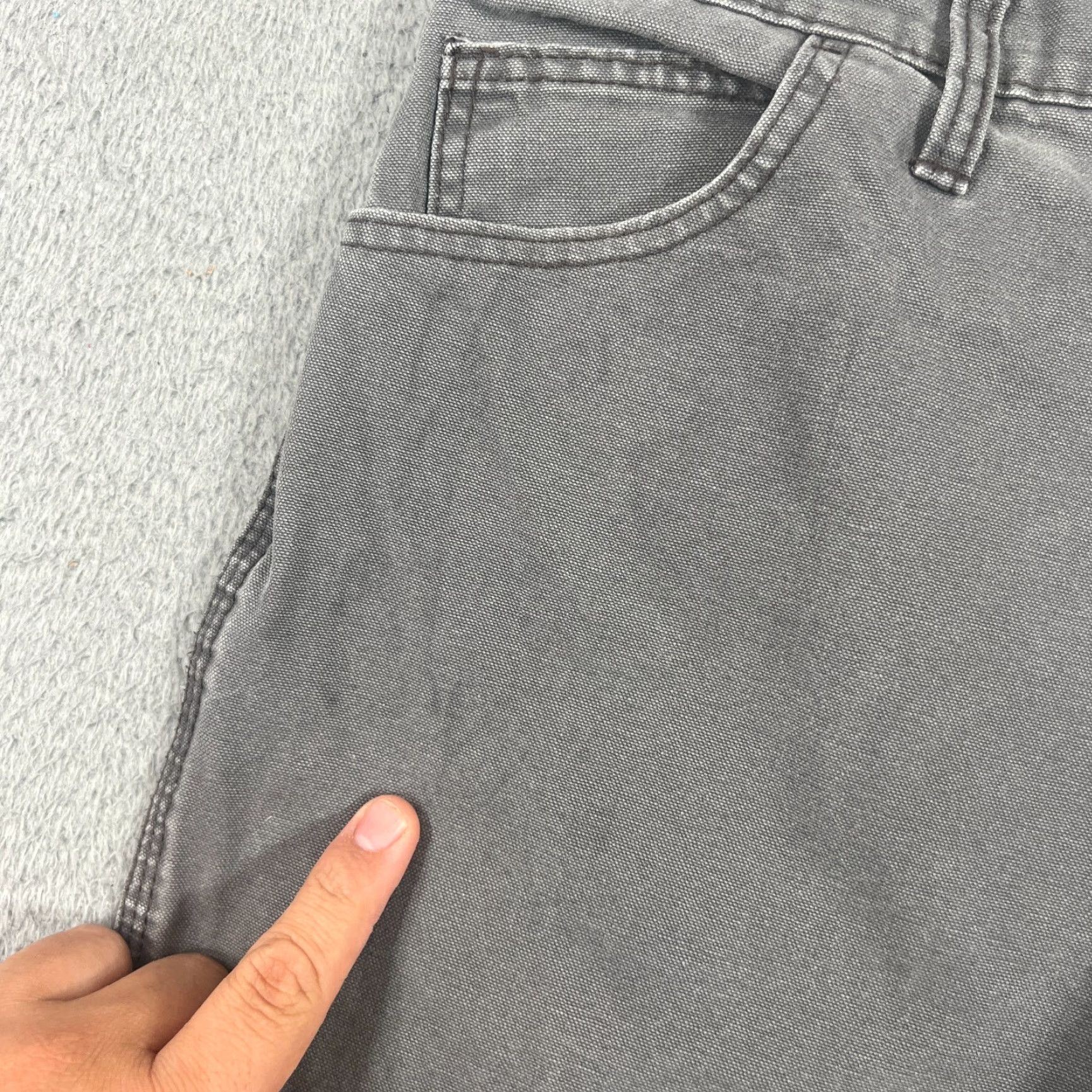 Dickies VINTAGE Dickies Carpenter Pants Men's Size 36x30 Cotton Canvas Gray Workwear Slim Fit Size US 36 / EU 52 - 6 Thumbnail