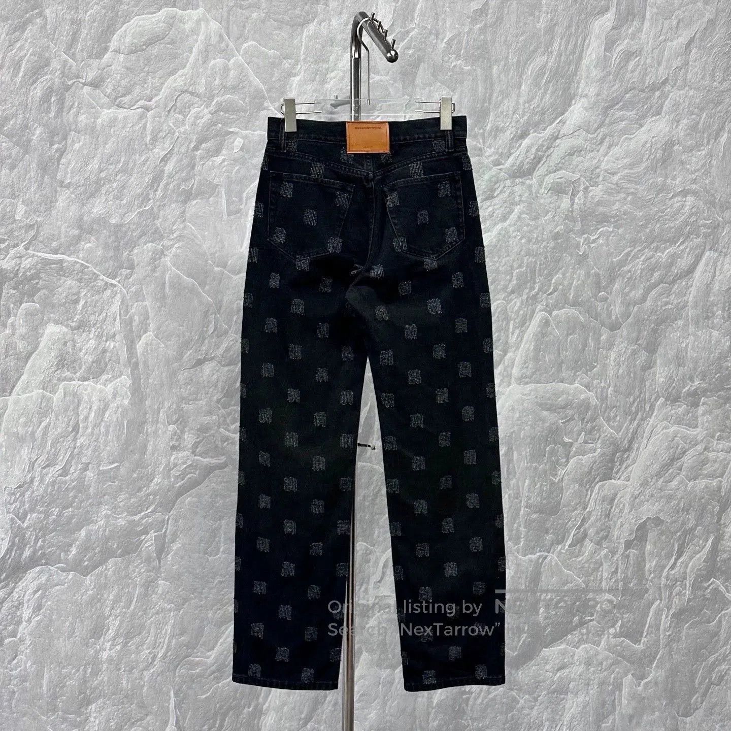 Alexander Wang alexander wang distressed leather patch denim pants. Size US 26 / EU 42 - 5 Thumbnail
