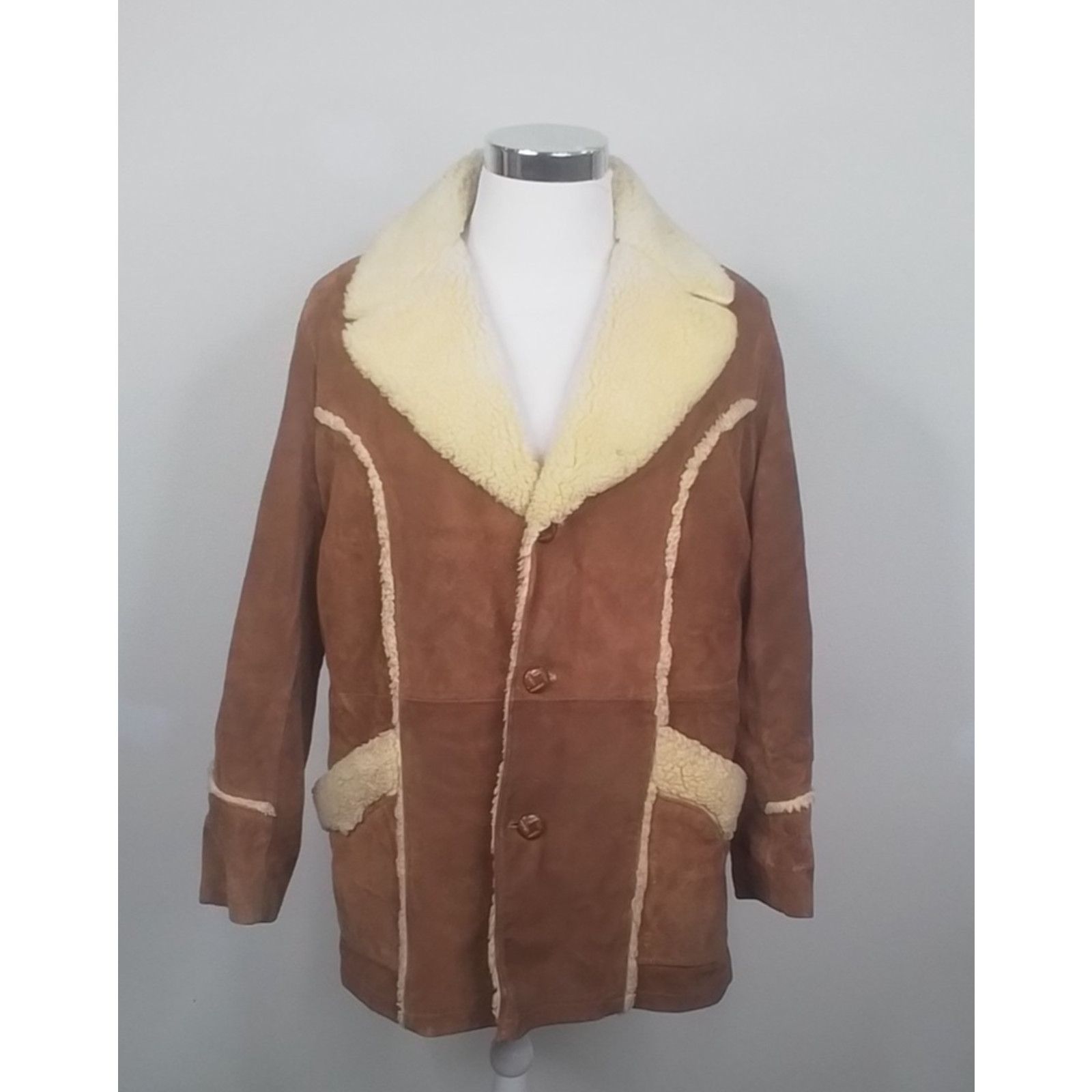 Scully Leather Vintage J. Sully Sherpa Lined Suede Leather Jacket Men's 42 Size US L / EU 52-54 / 3 - 2 Thumbnail