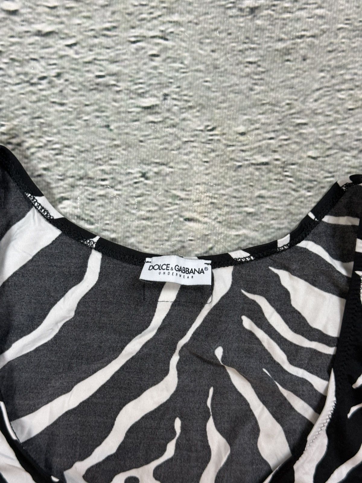 Dolce & Gabbana Dolce & Gabbana Intimo Zebra Printed tank top sleeveless Size XS / US 0-2 / IT 36-38 - 2 Thumbnail