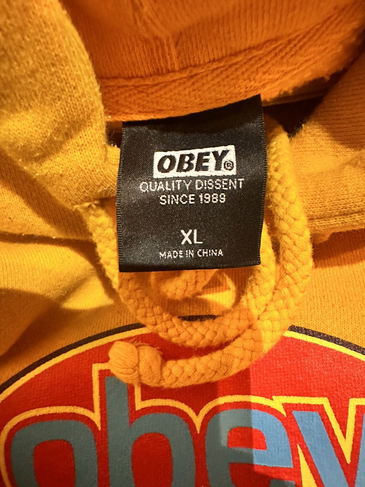 Obey × Vintage Obey Hoodie Sweater Size US XL / EU 56 / 4 - 3 Thumbnail