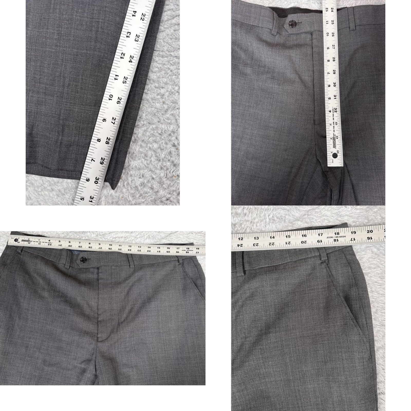 Ralph Lauren Lauren Ralph Lauren Pants Mens 38x32 Gray Wool Blend Dress Flat Front Slacks Size US 38 / EU 54 - 8 Thumbnail
