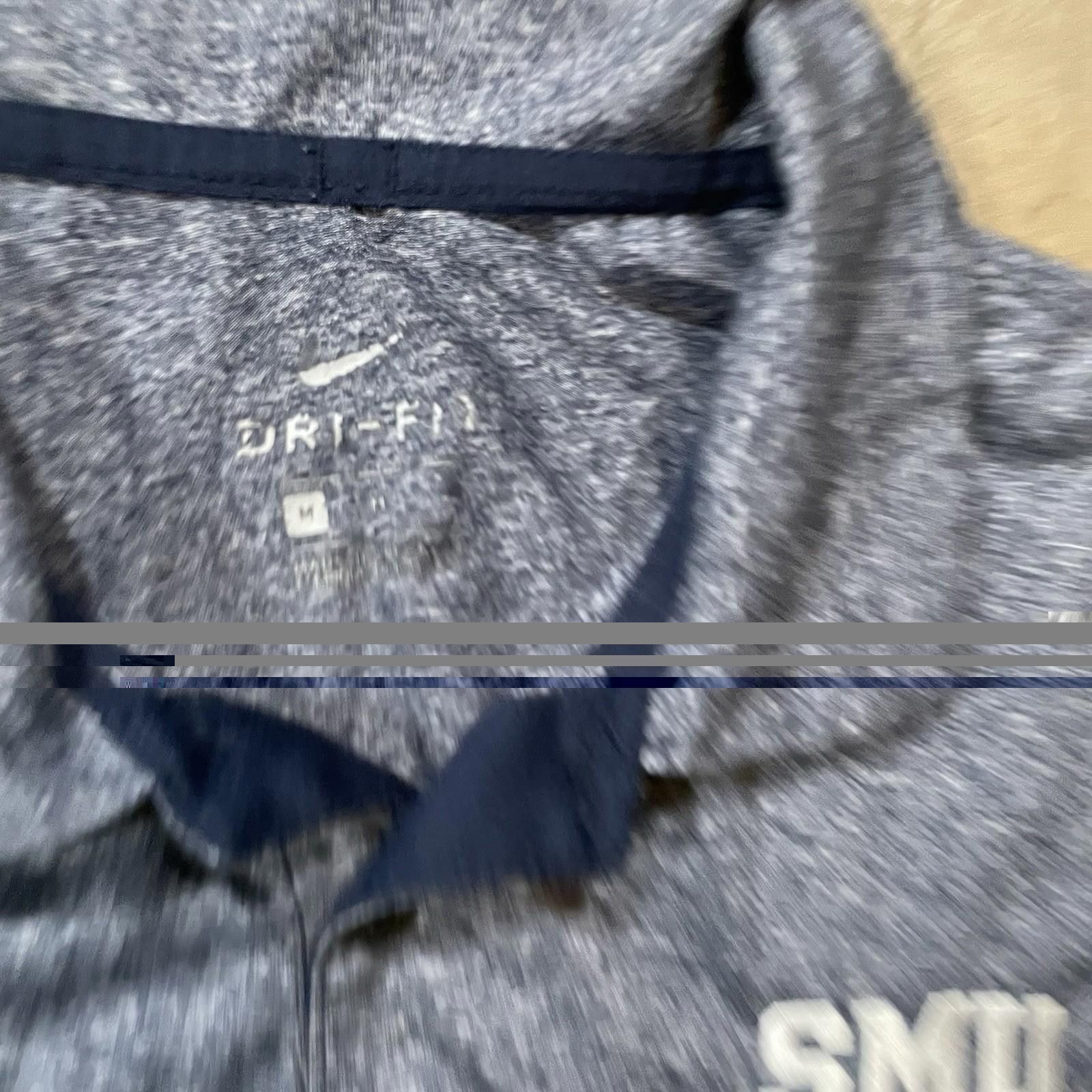 Nike Nike Golf Shirt Dri Fit Polo SMU Mustangs Medium Grey/navy Size US M / EU 48-50 / 2 - 6 Thumbnail