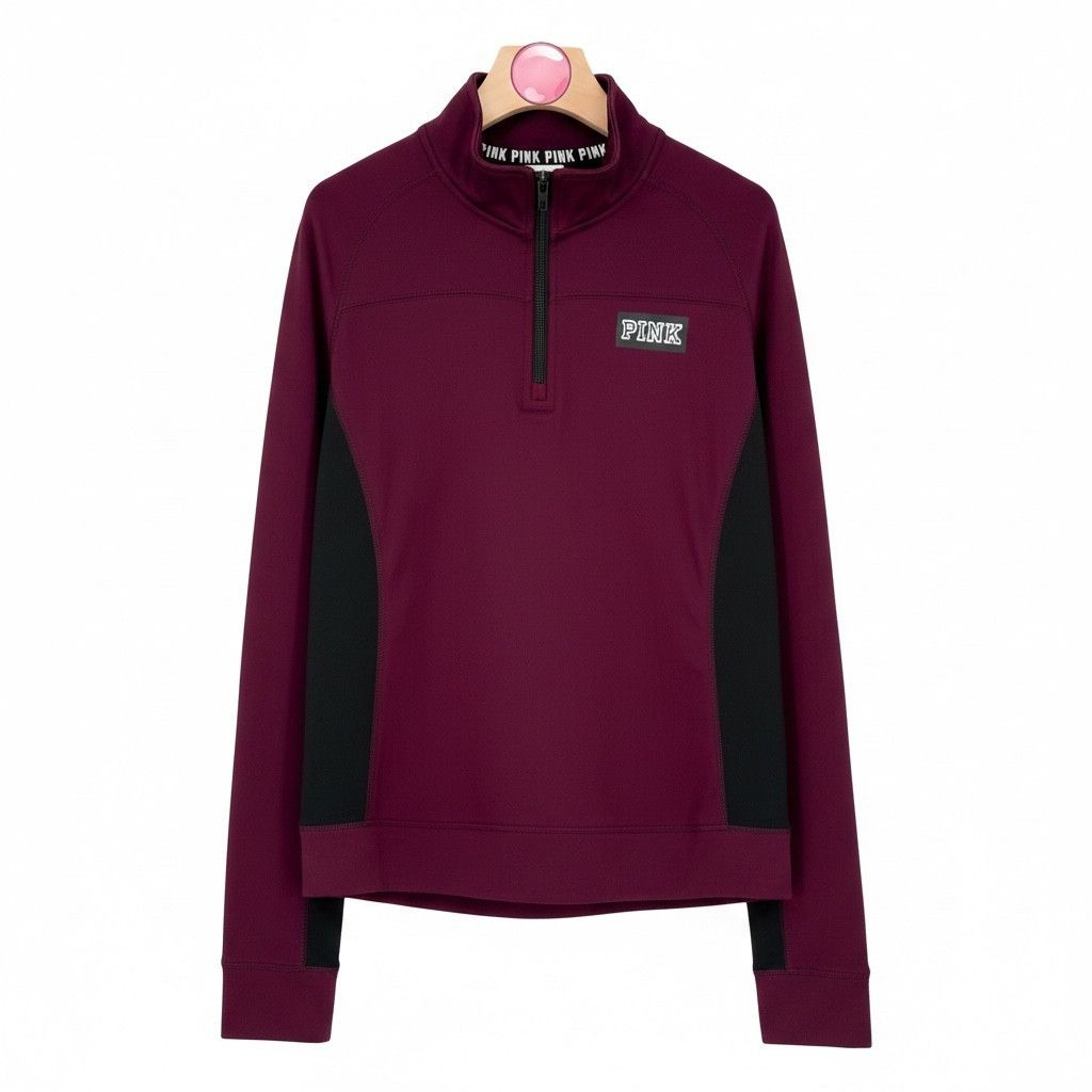 Victoria's Secret PINK Victoria Secret Ultimate Quarter Zip Athletic Pullover Size S / US 4 / IT 40 - 1 Thumbnail