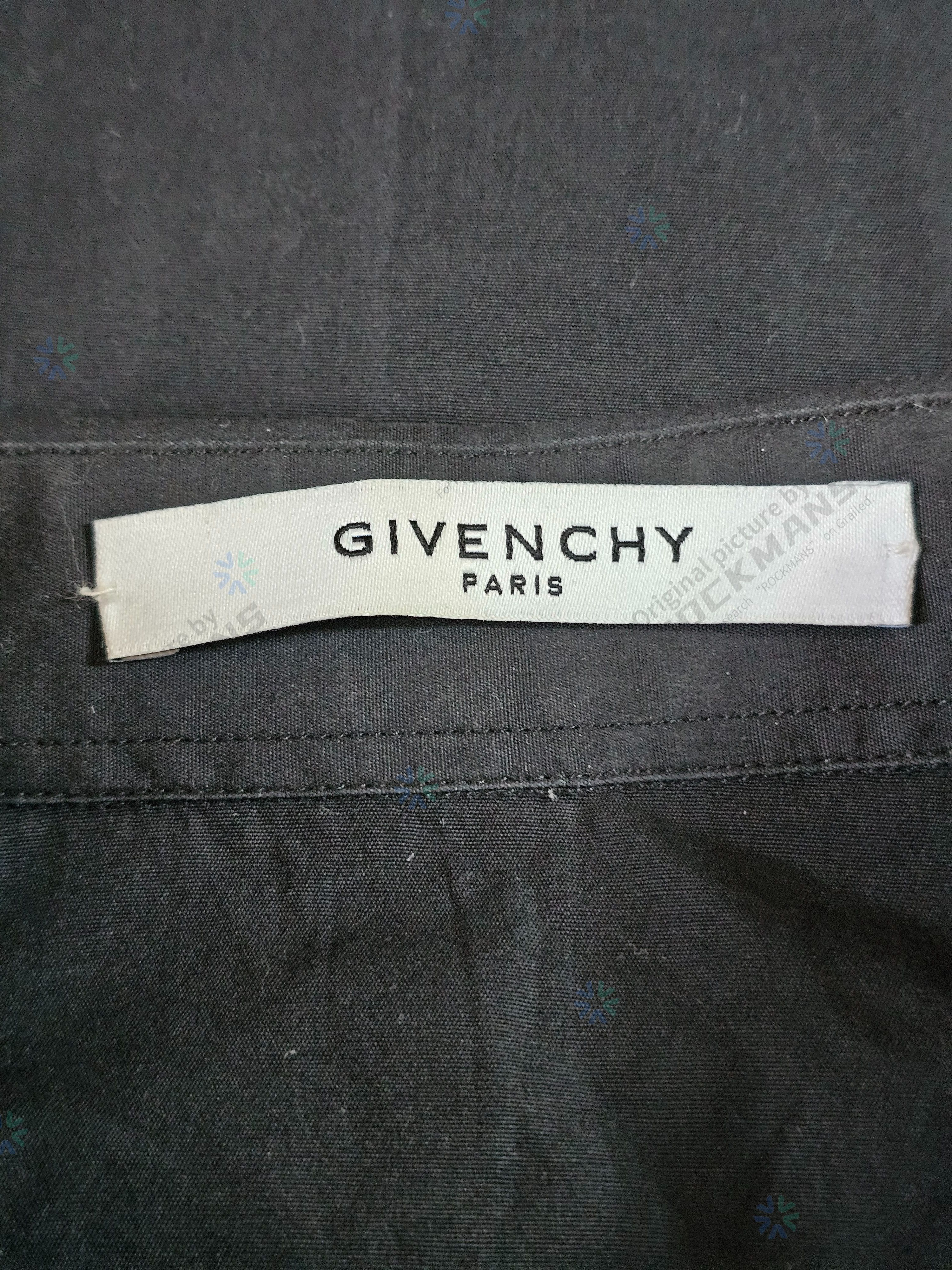 Givenchy Givenchy Classic Black Star Embroidered Shirts Size 41 Size US M / EU 48-50 / 2 - 5 Thumbnail
