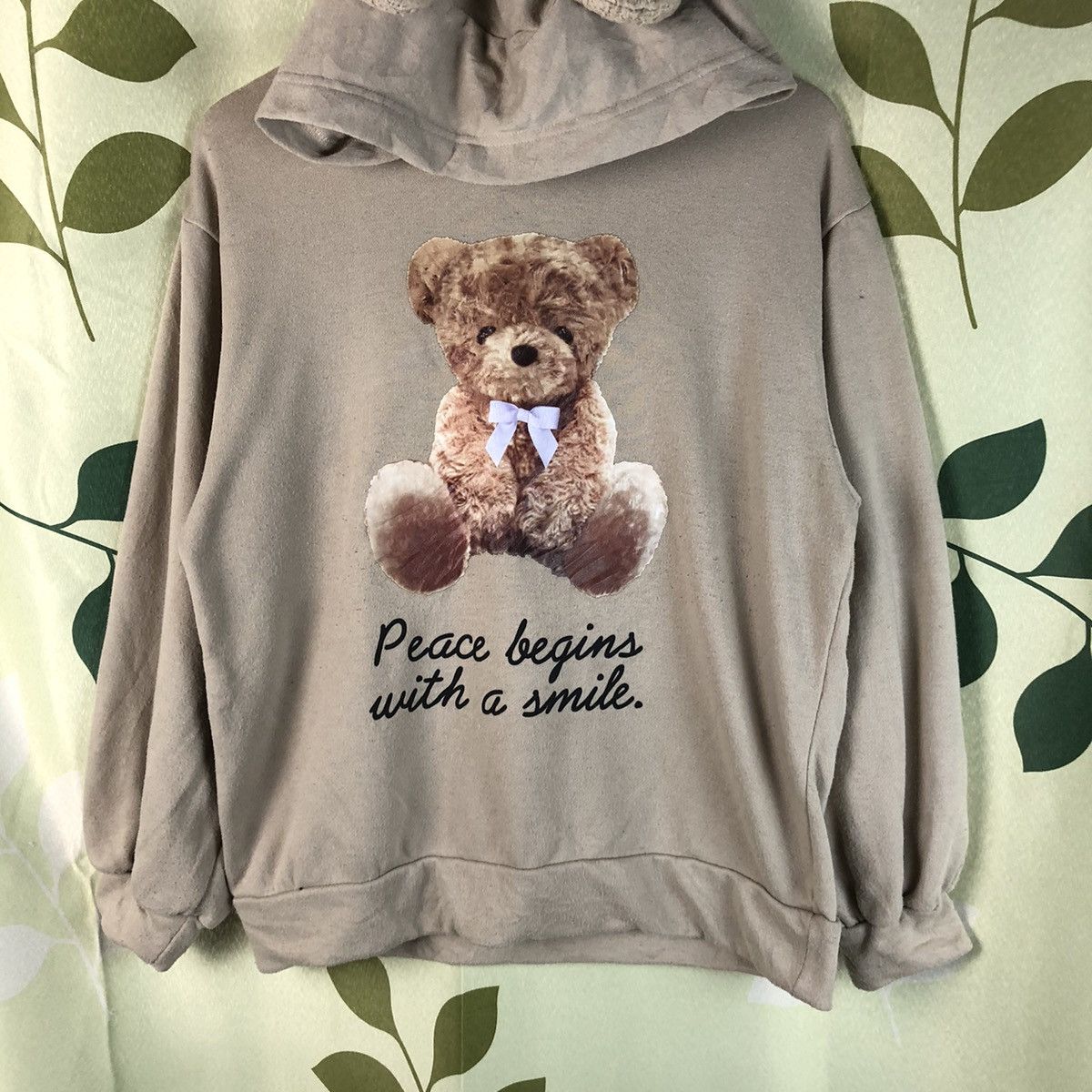 Japanese Brand × Vintage Teddy Bear Leah Matin Brown Hoodie with ears #7467 Size M / US 6-8 / IT 42-44 - 3 Thumbnail