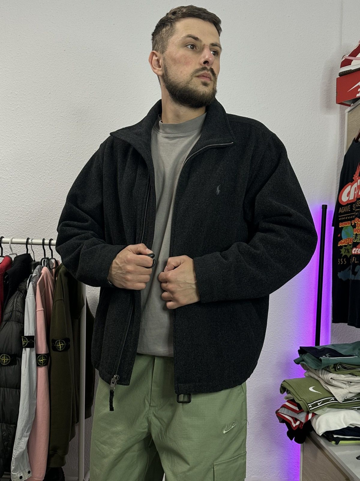 Polo Ralph Lauren × Vintage Polo Ralph Lauren vintage wool bomber jacket Size US L / EU 52-54 / 3 - 8 Thumbnail