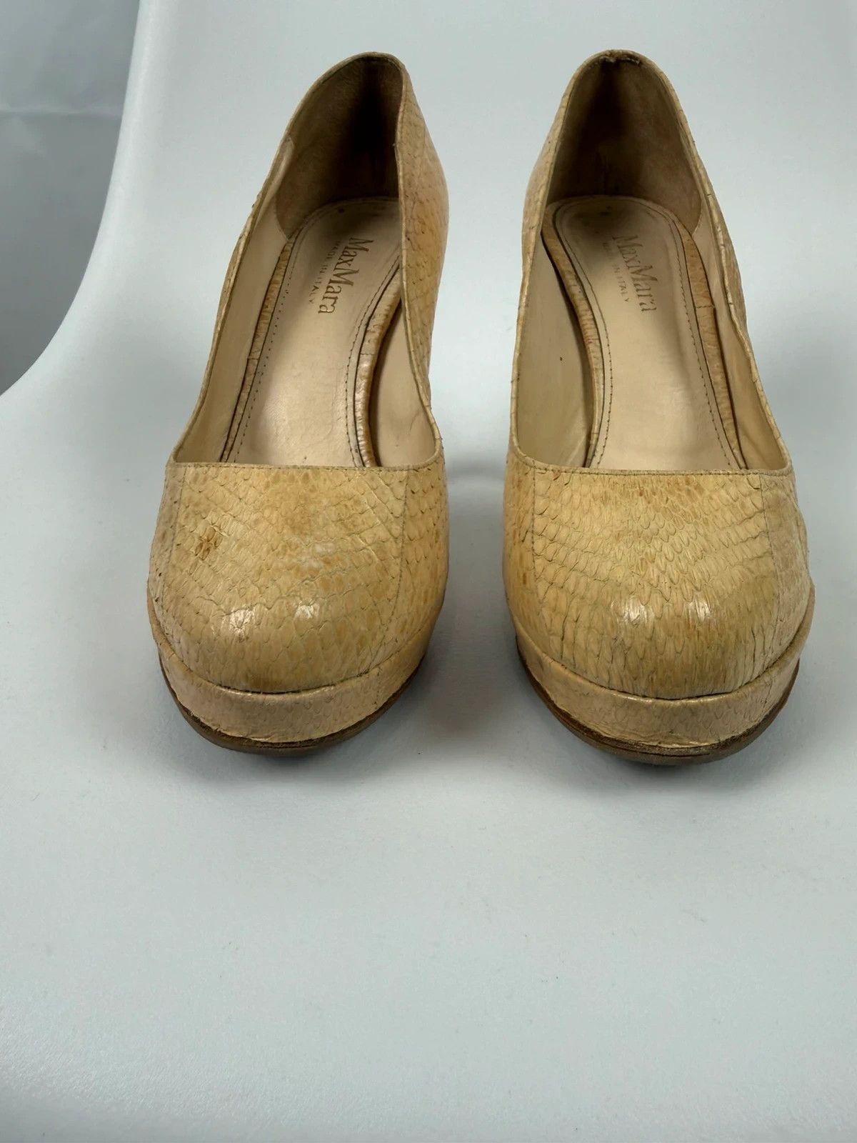 Max Mara Max Mara Genuine Leather Heels size 38.5 Size US 8.5 / IT 38.5 - 5 Thumbnail