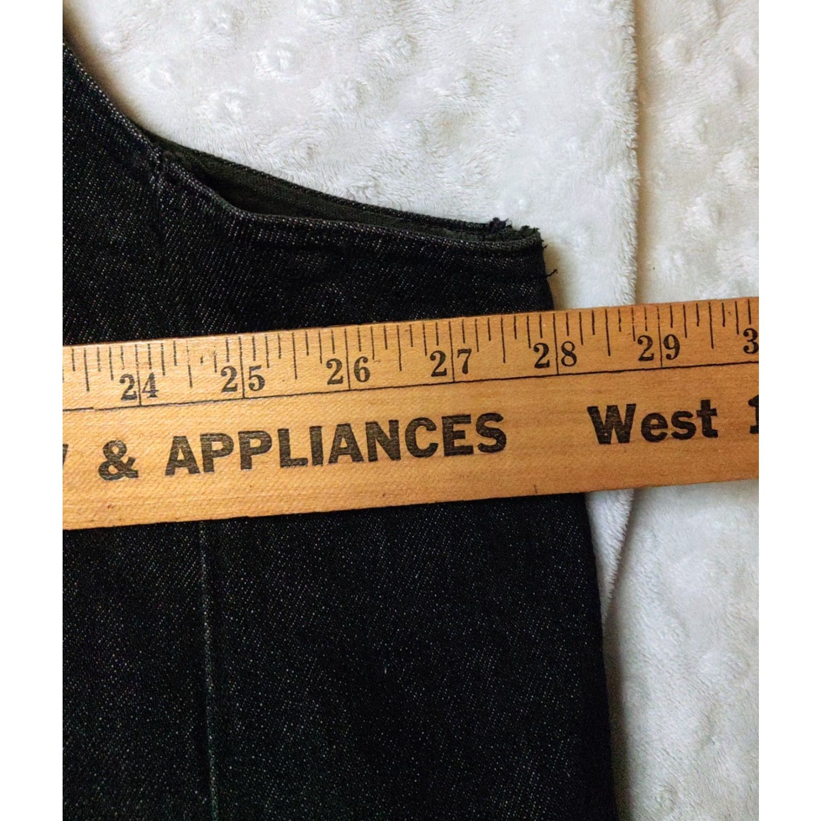 Denime VINTAGE West Cal.45 Vest Dark Denim Snap Down Cowboy Prairie 3XL Black Solid Western Casual Mens Vest Size US XXL / EU 58 / 5 - 7 Thumbnail
