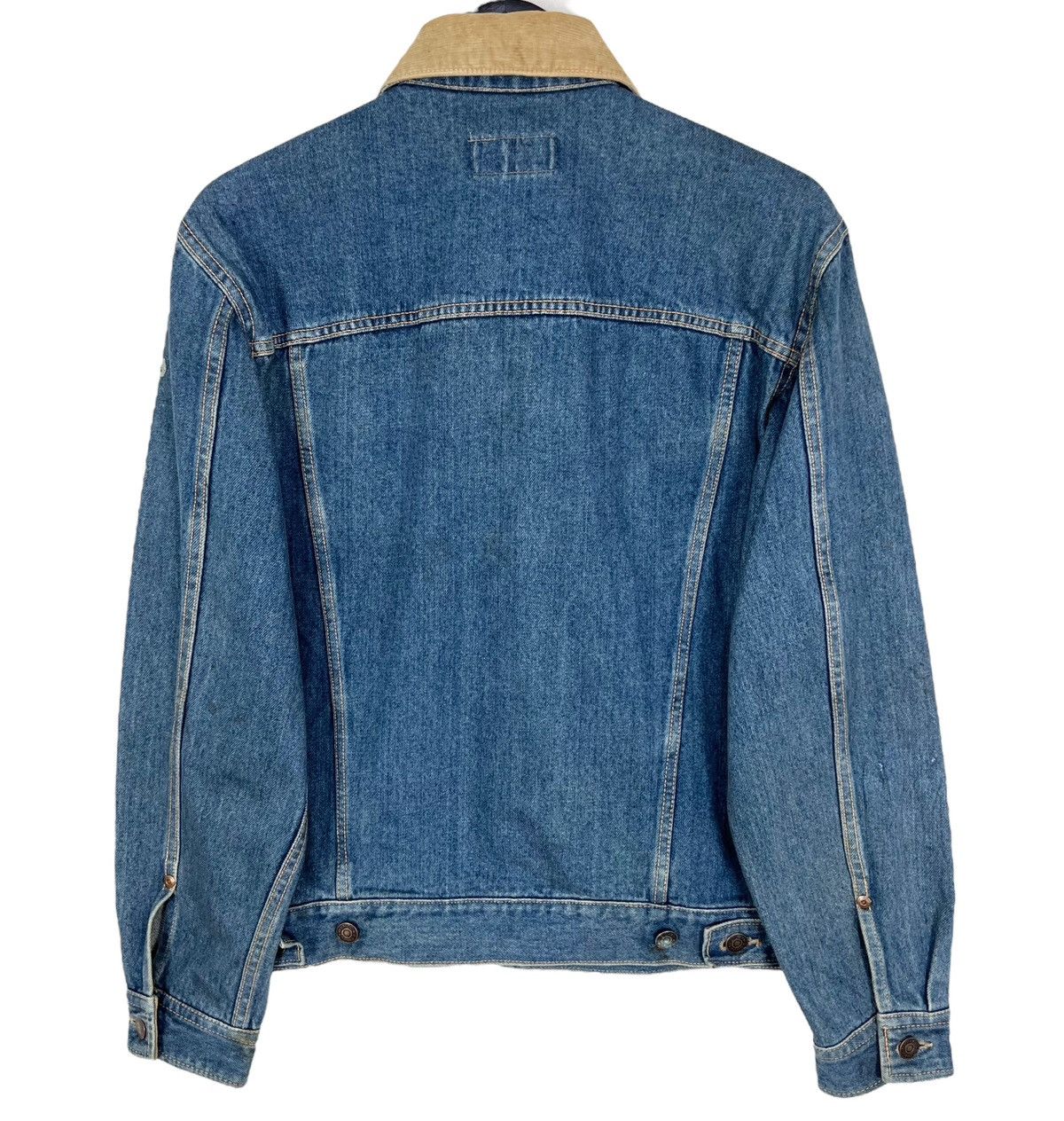 Edwin × Vintage Vintage Edwin Denim Trucker Jacket Corduroy Collar Size US M / EU 48-50 / 2 - 11 Thumbnail