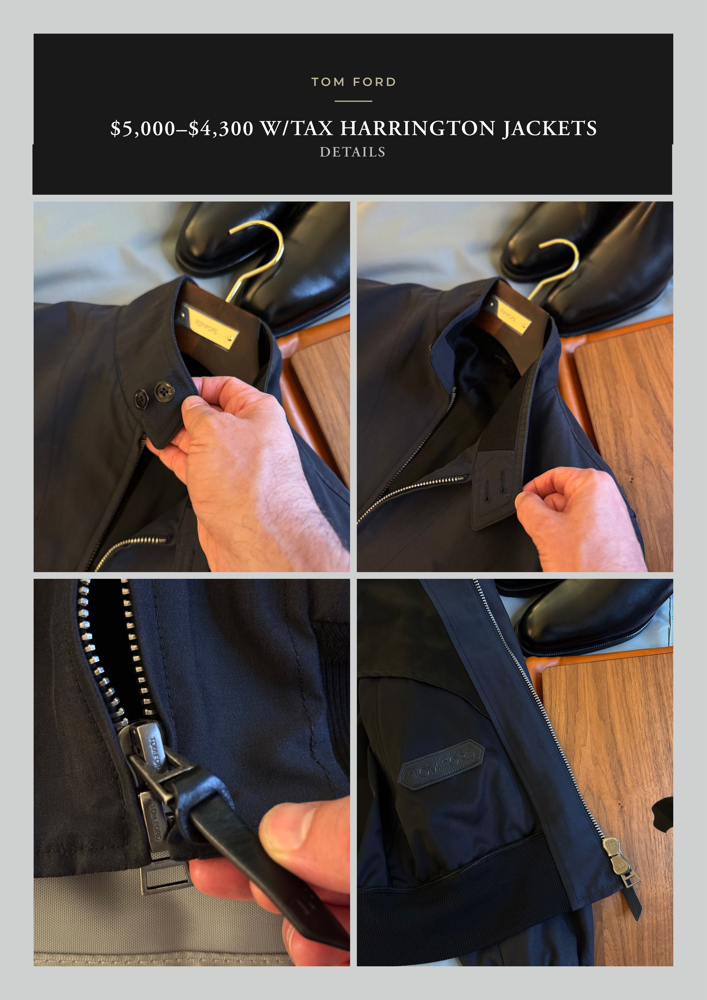 Tom Ford Best Dressed $4,300 w/tax Navy Bond Inspired Jacket Size US M / EU 48-50 / 2 - 22 Thumbnail