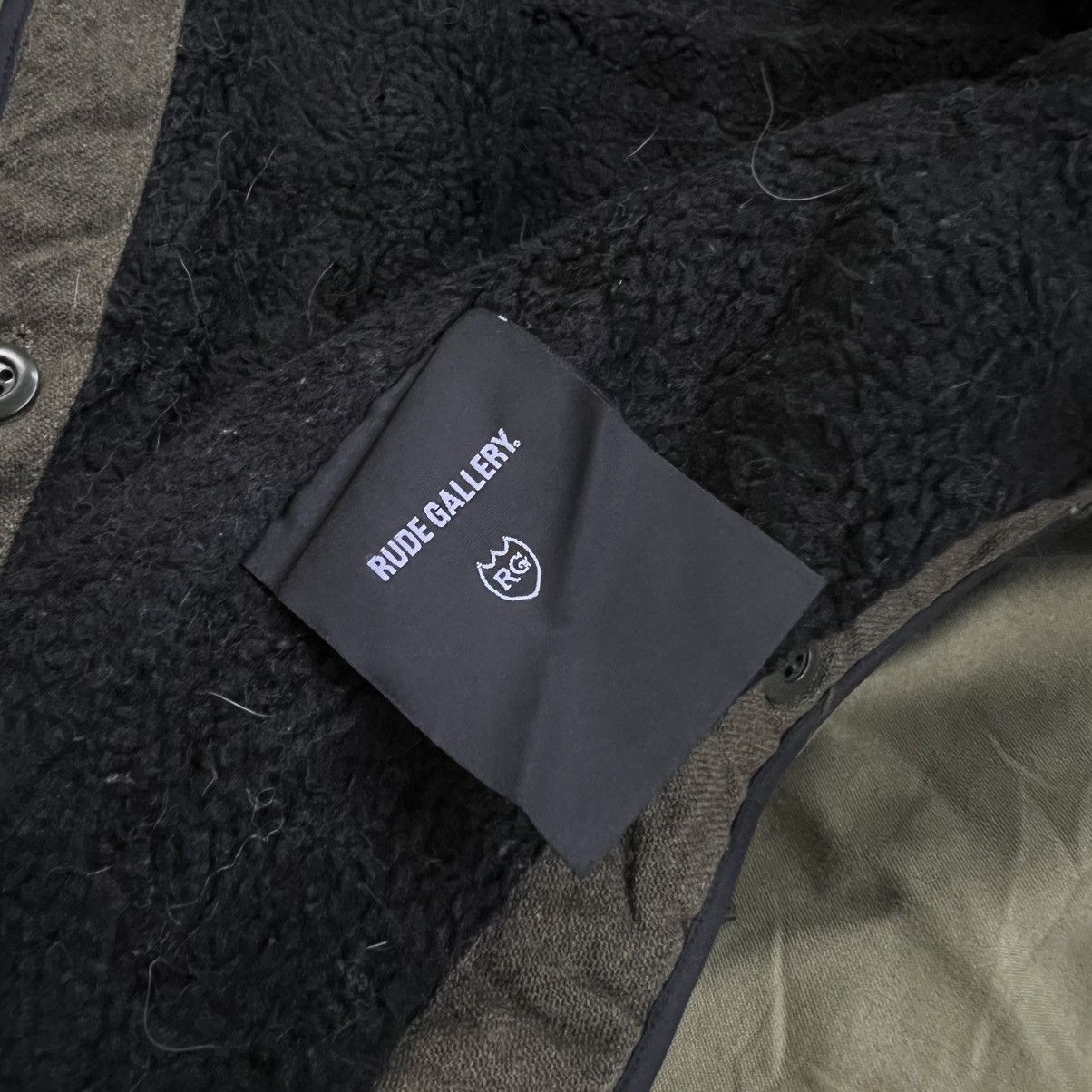 RUDE GALLERY 2000s Rude Gallery Military Fur Hoodie Parka Jacket Size US M / EU 48-50 / 2 - 9 Thumbnail