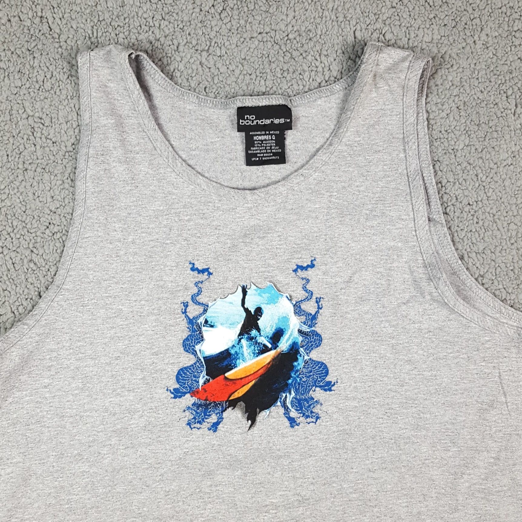 Vintage VINTAGE No Boundaries Surf T-Shirt Men Large Sleeveless Tank Y2K Beach Retro Dragon 90s Outdoor Size US L / EU 52-54 / 3 - 2 Thumbnail